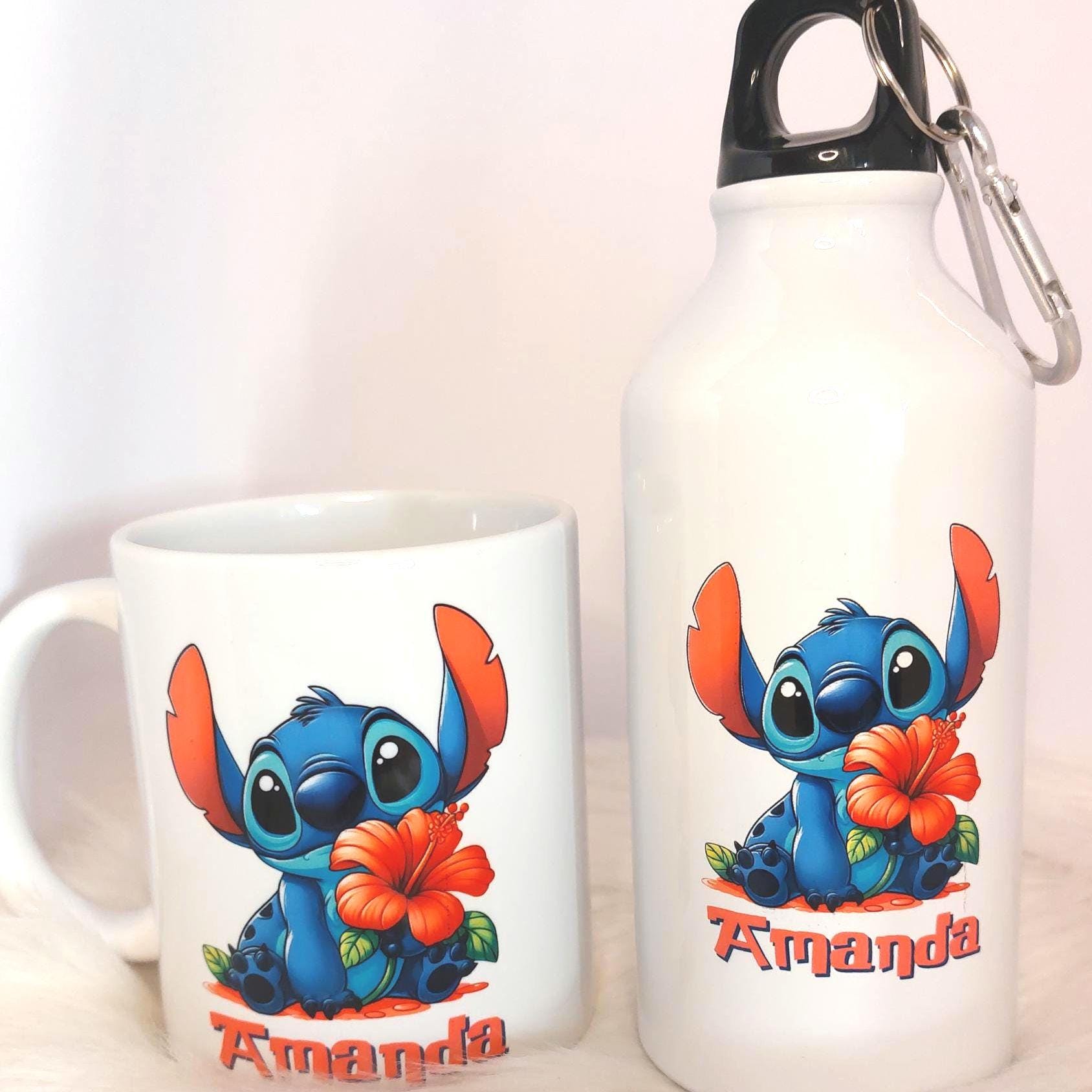 Stitch Taza y Botella infantil personalizada
