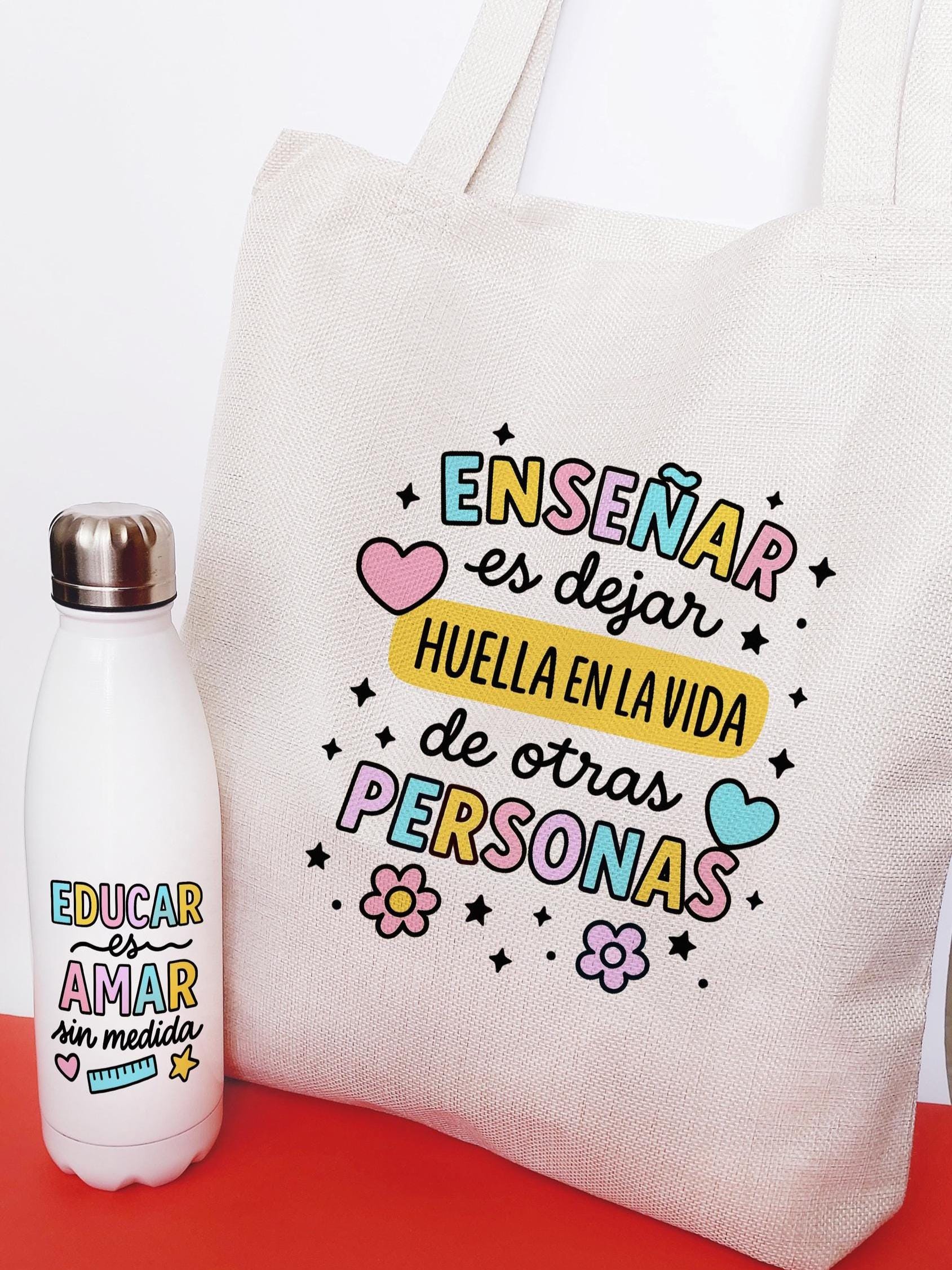 Kit Bolsa de tela y botella personalizada