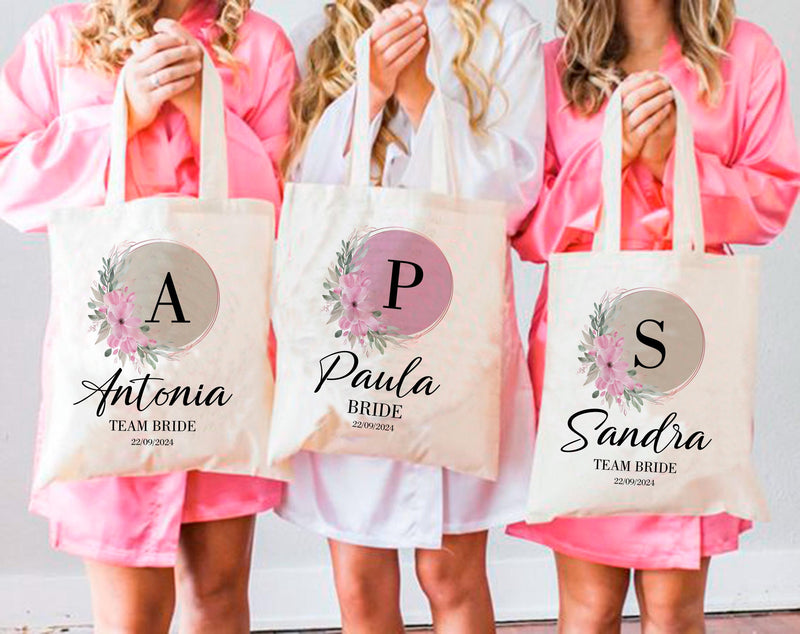 bolso de tela personalizado para despedida de soltera