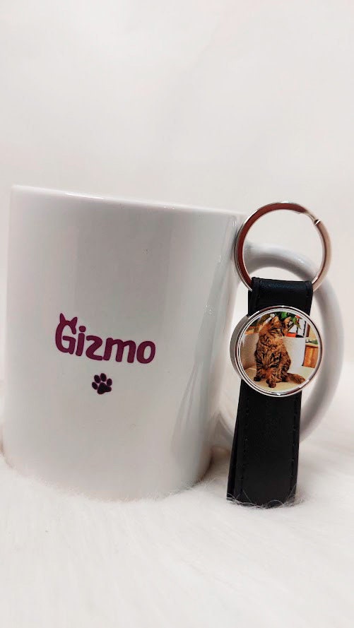 Taza y llavero personalizados con fotografía