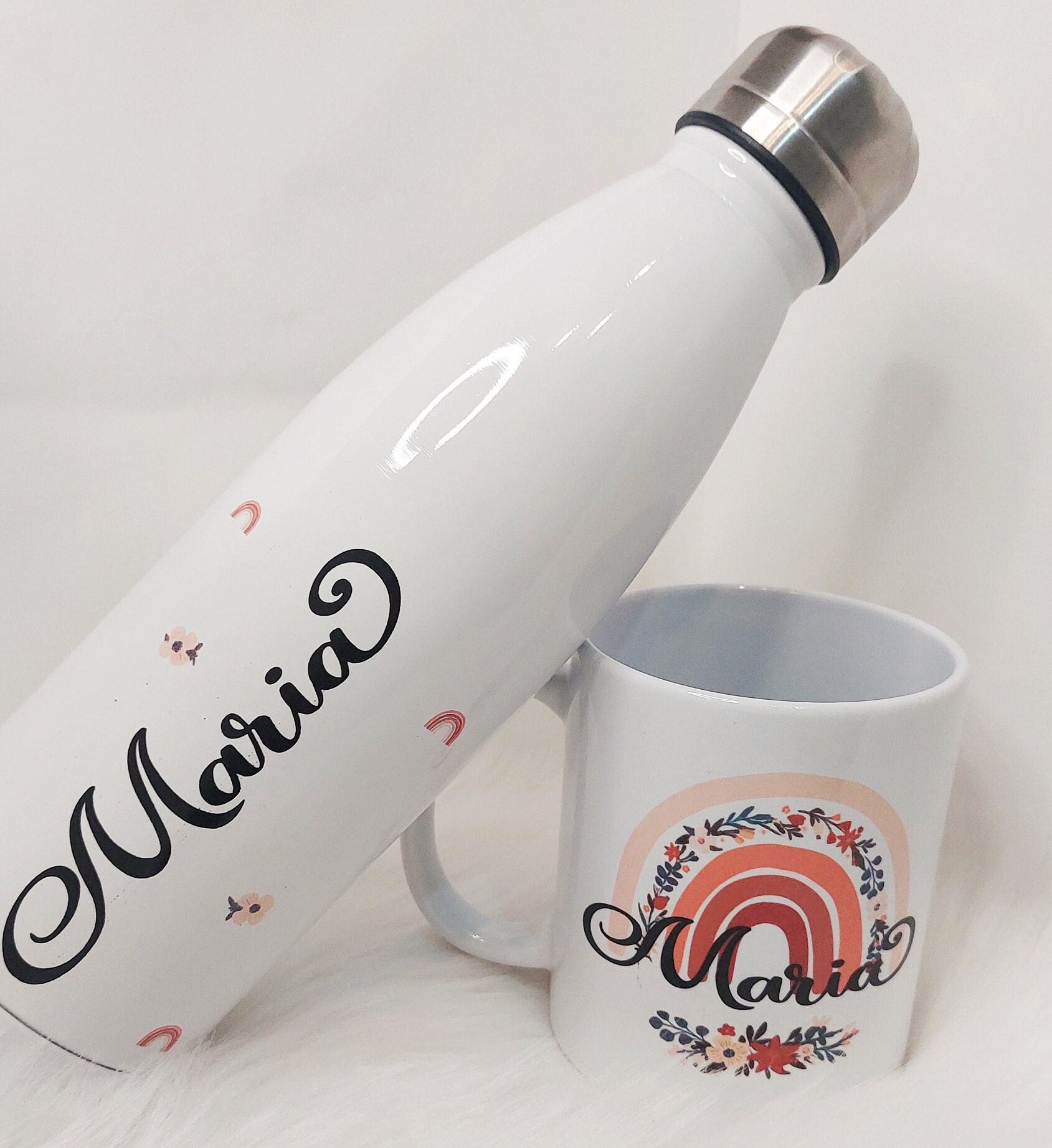 Set regalo personalizado de botella y taza