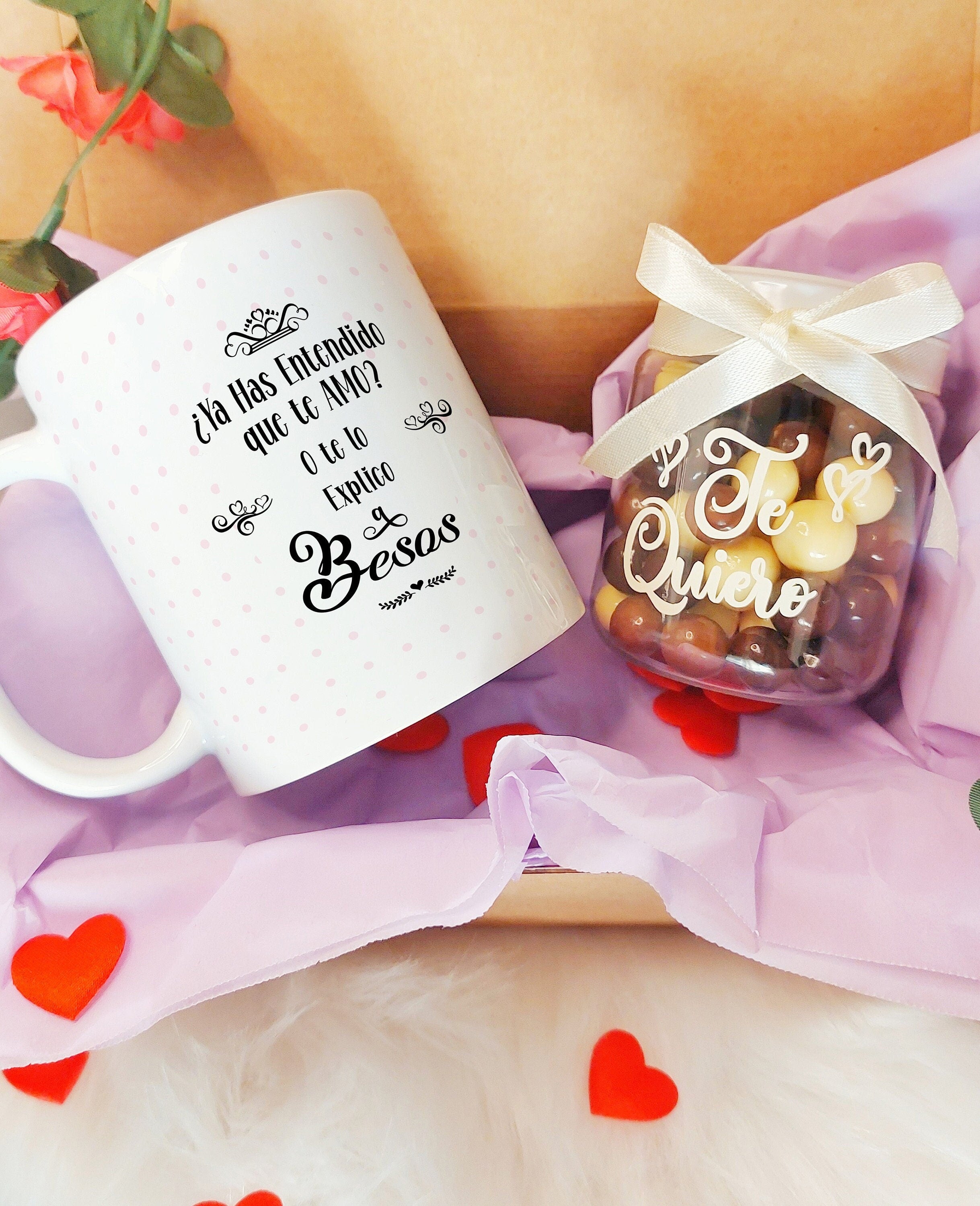 Taza Personalizada + chocolates