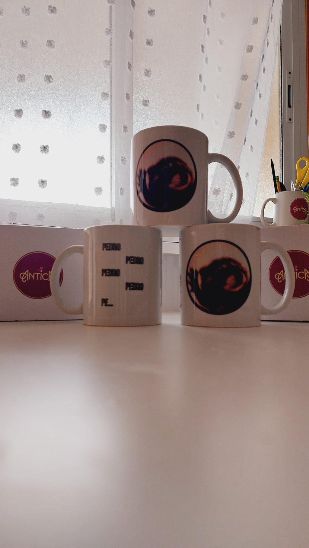 Taza Pedro, pedro Mapache