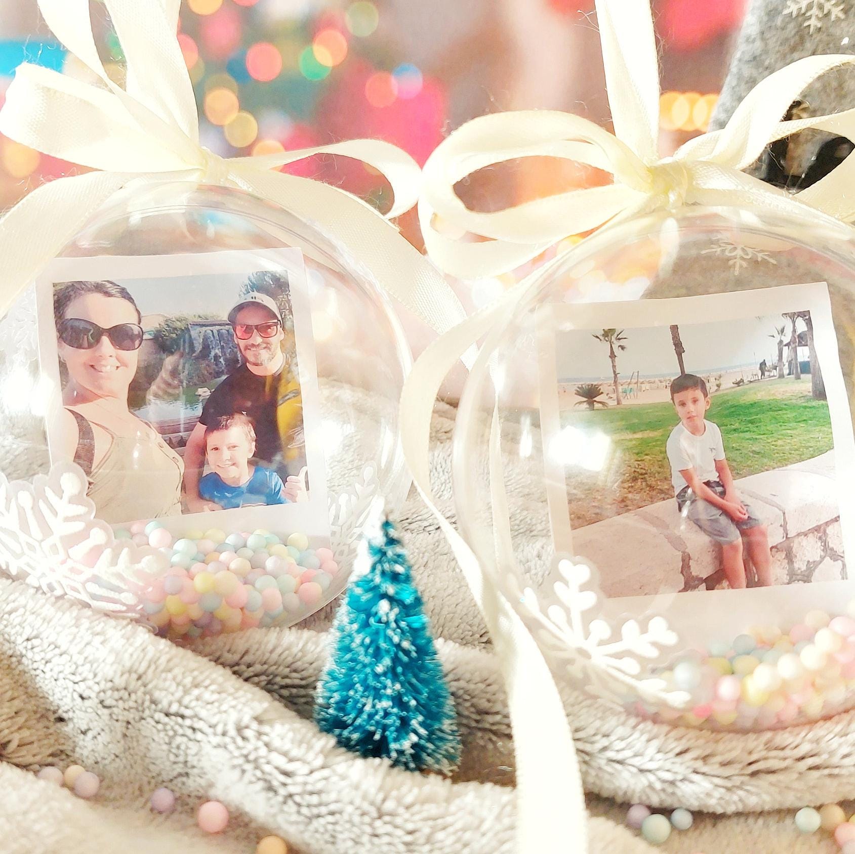 Bola de navidad personalizada con fotografía