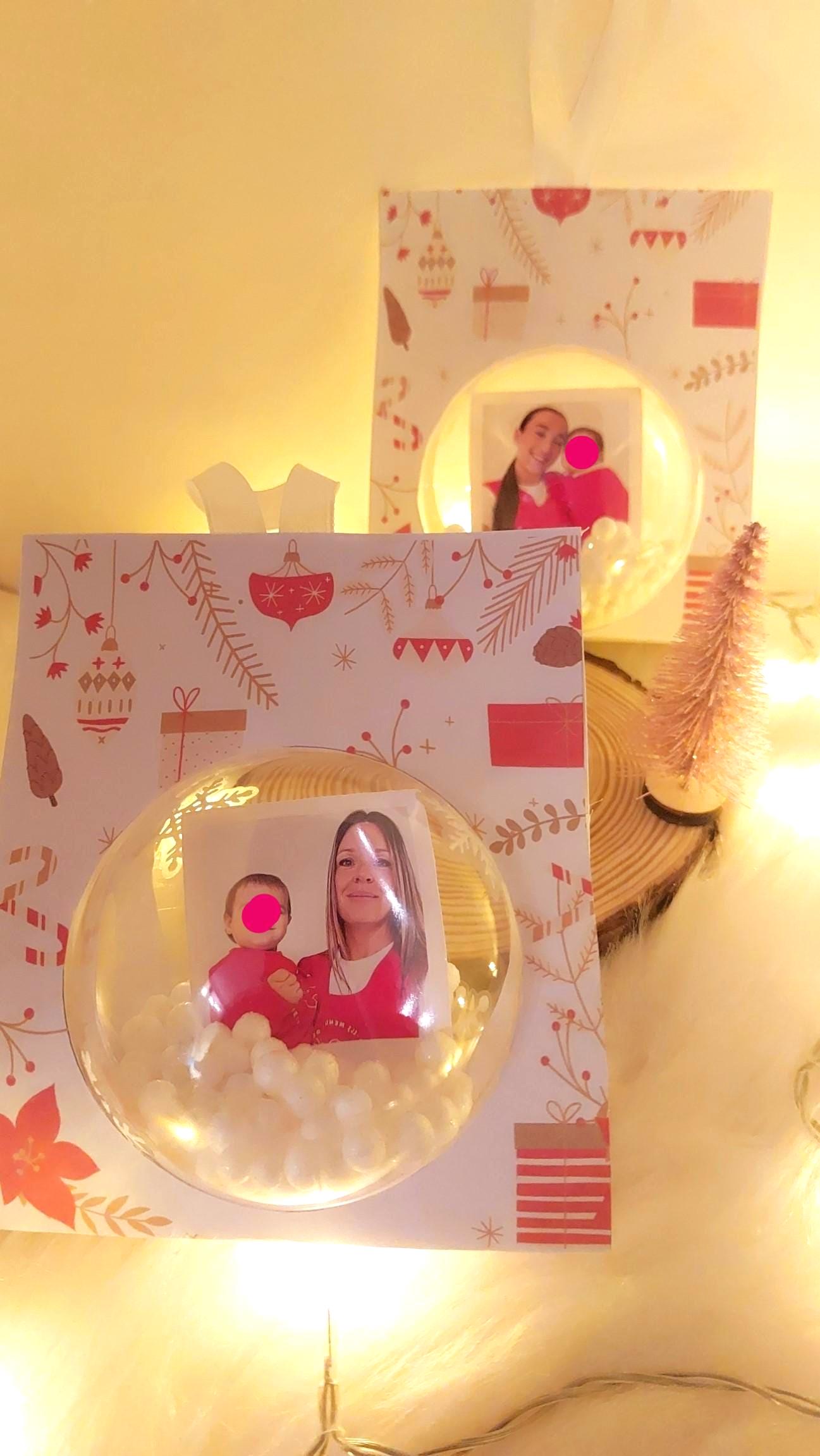 Bola de navidad personalizada con fotografía