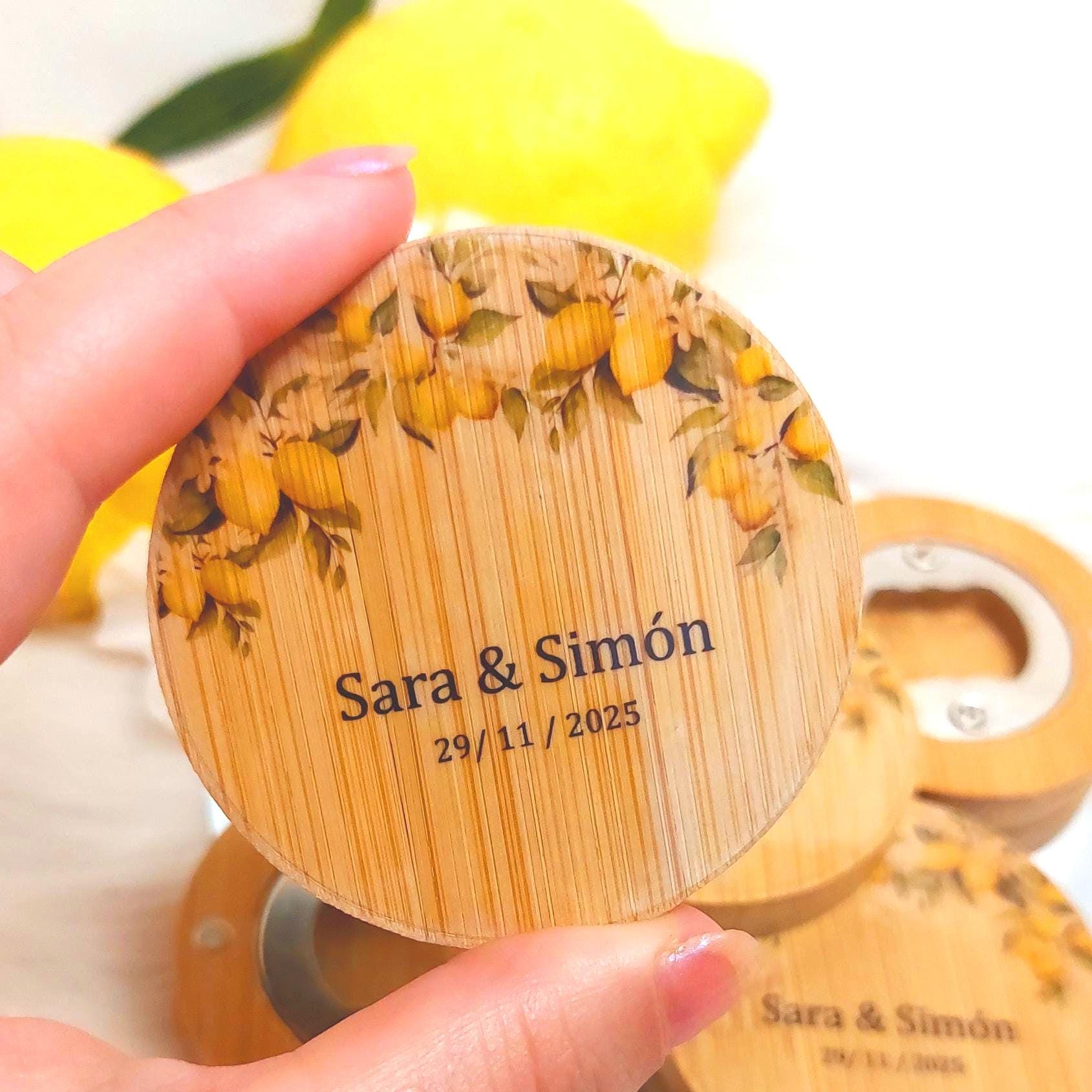 Abridor de Madera personalizado con imán