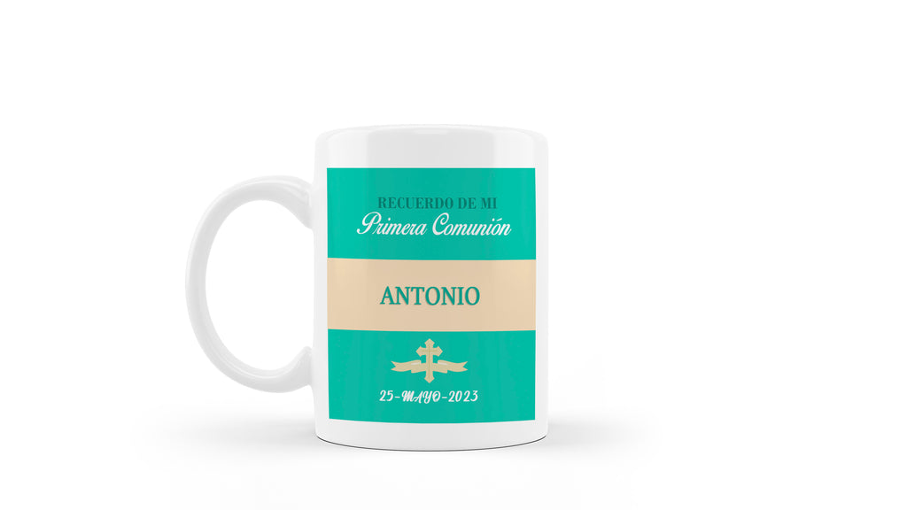 Taza Personalizada de comunión Niño