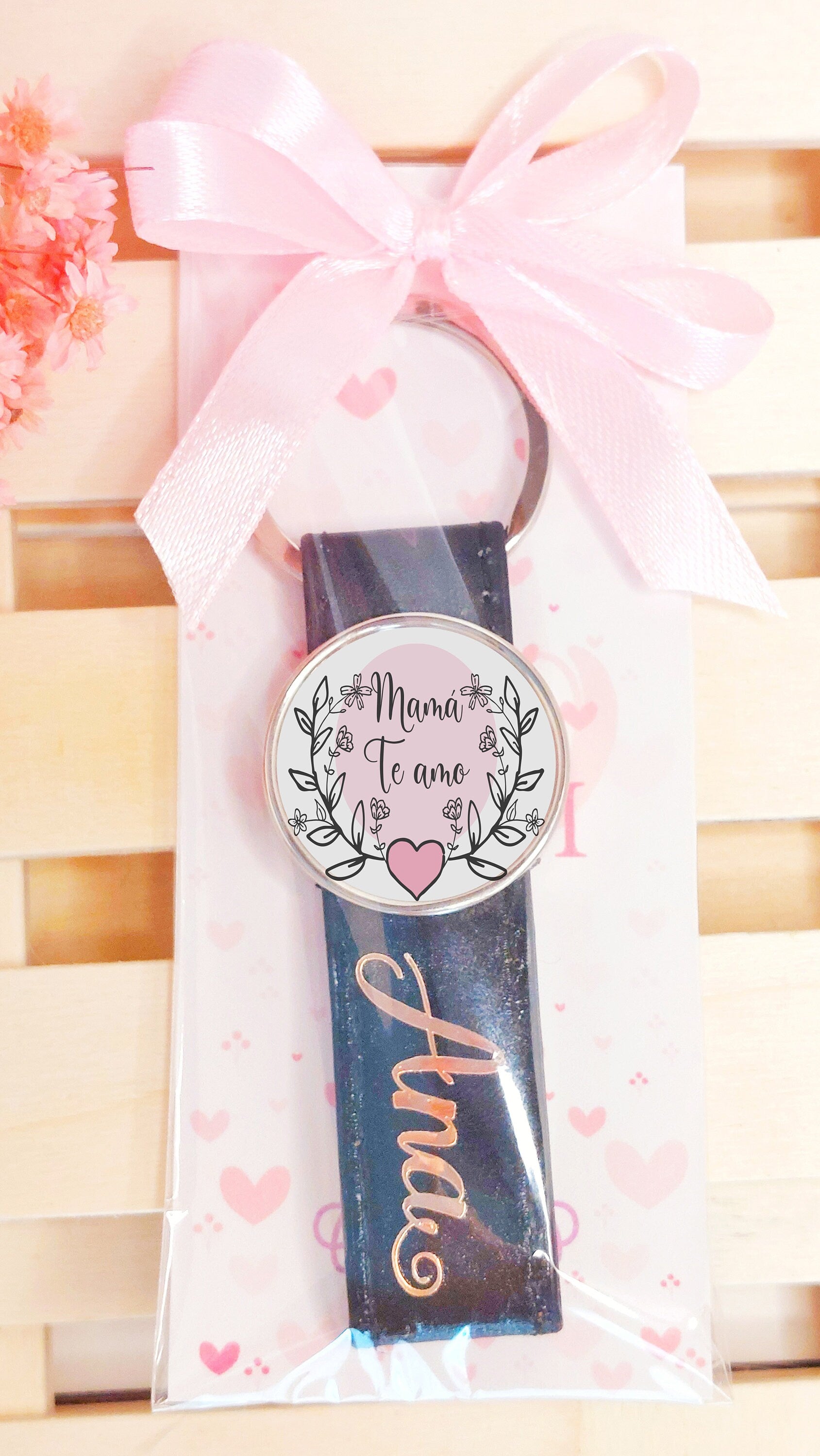 Taza + llavero con foto para mamá