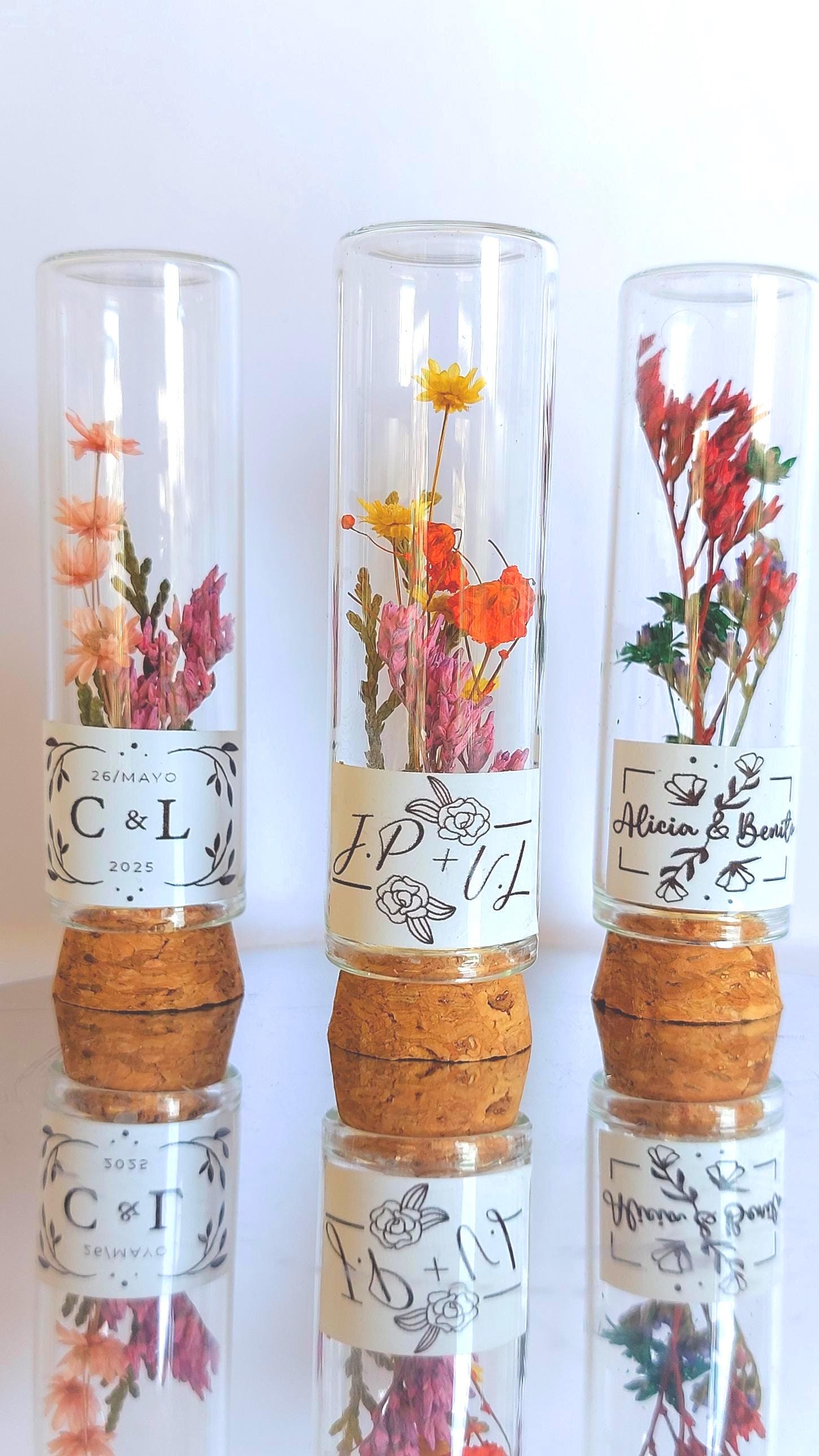 Tubo de Flores Preservadas