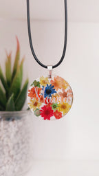 Colgante floral personalizado