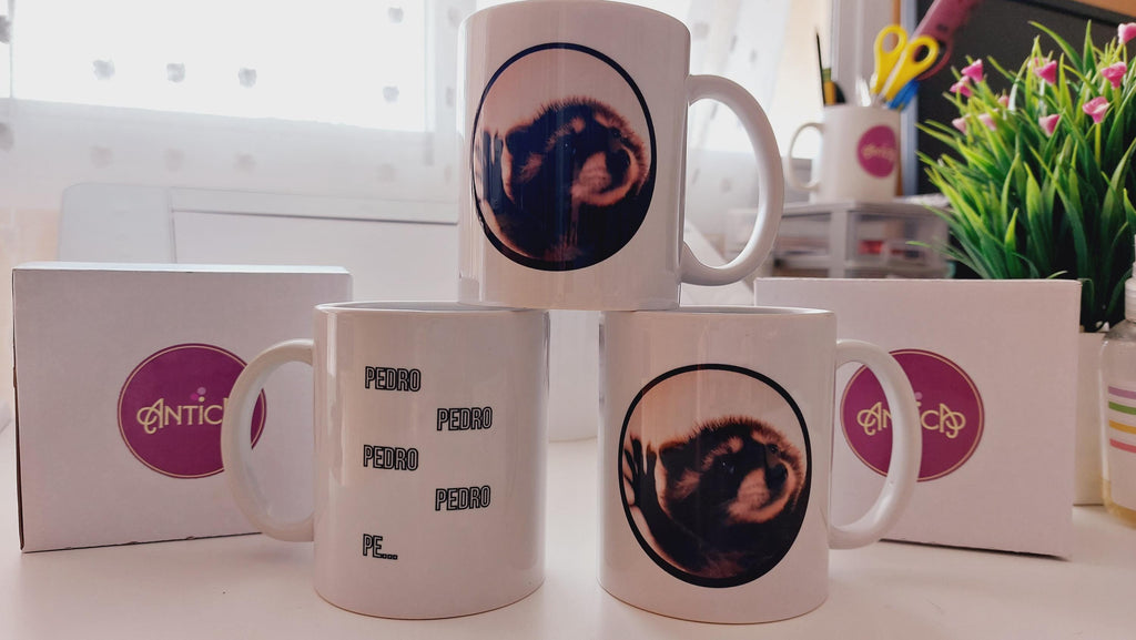 Taza Pedro, pedro Mapache