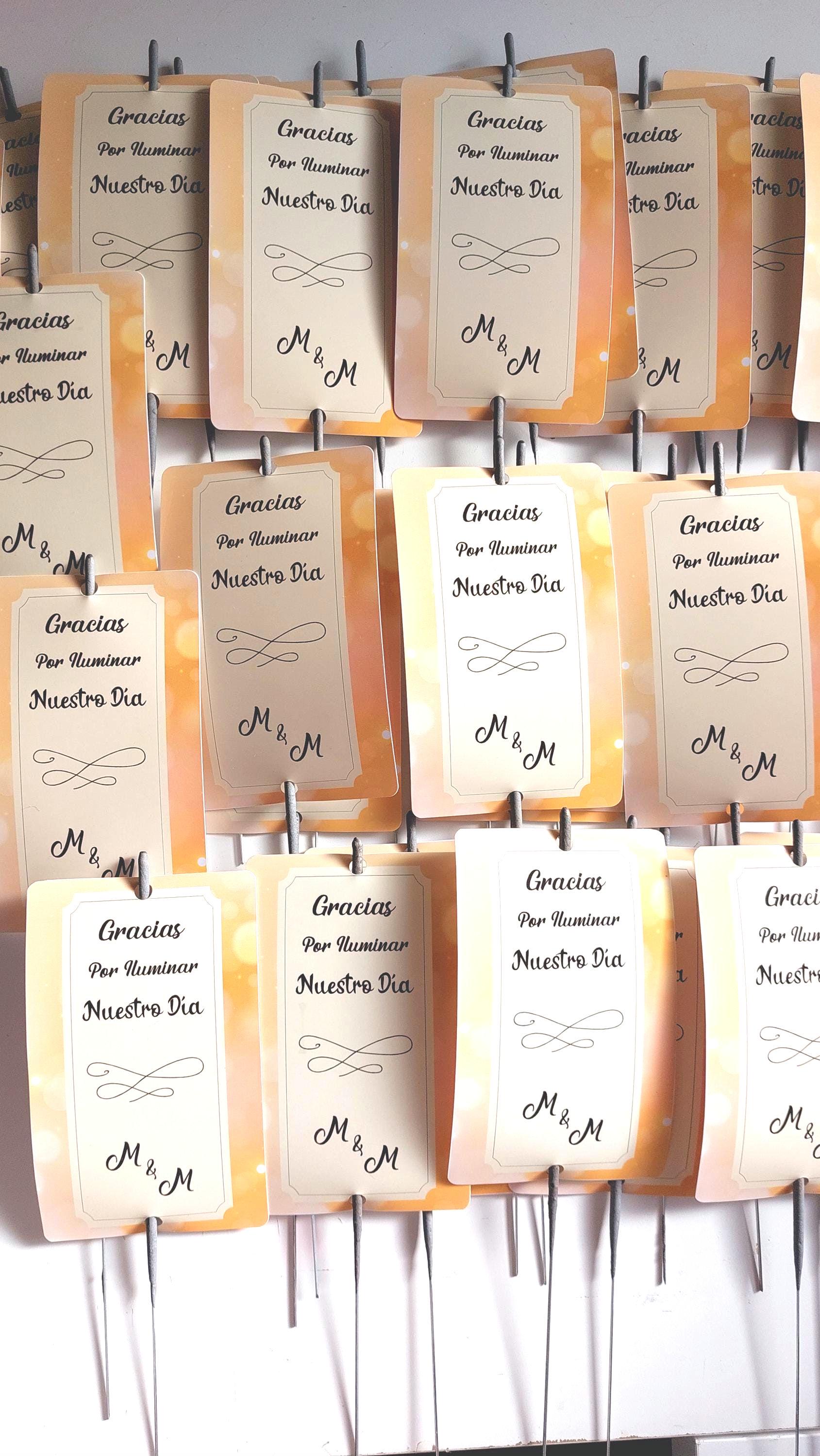 Bengala personalizada de boda