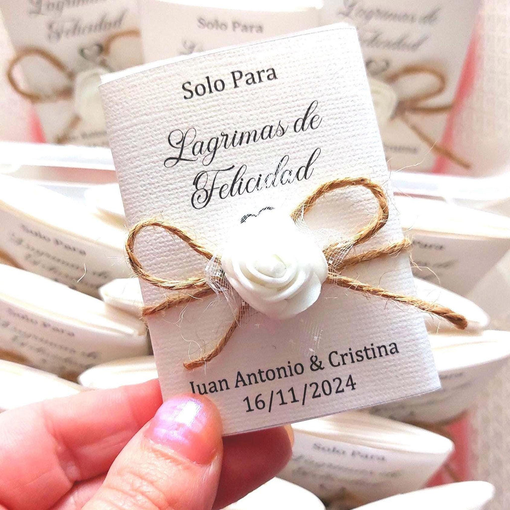 Pañuelos “Lágrimas de Felicidad” personalizados