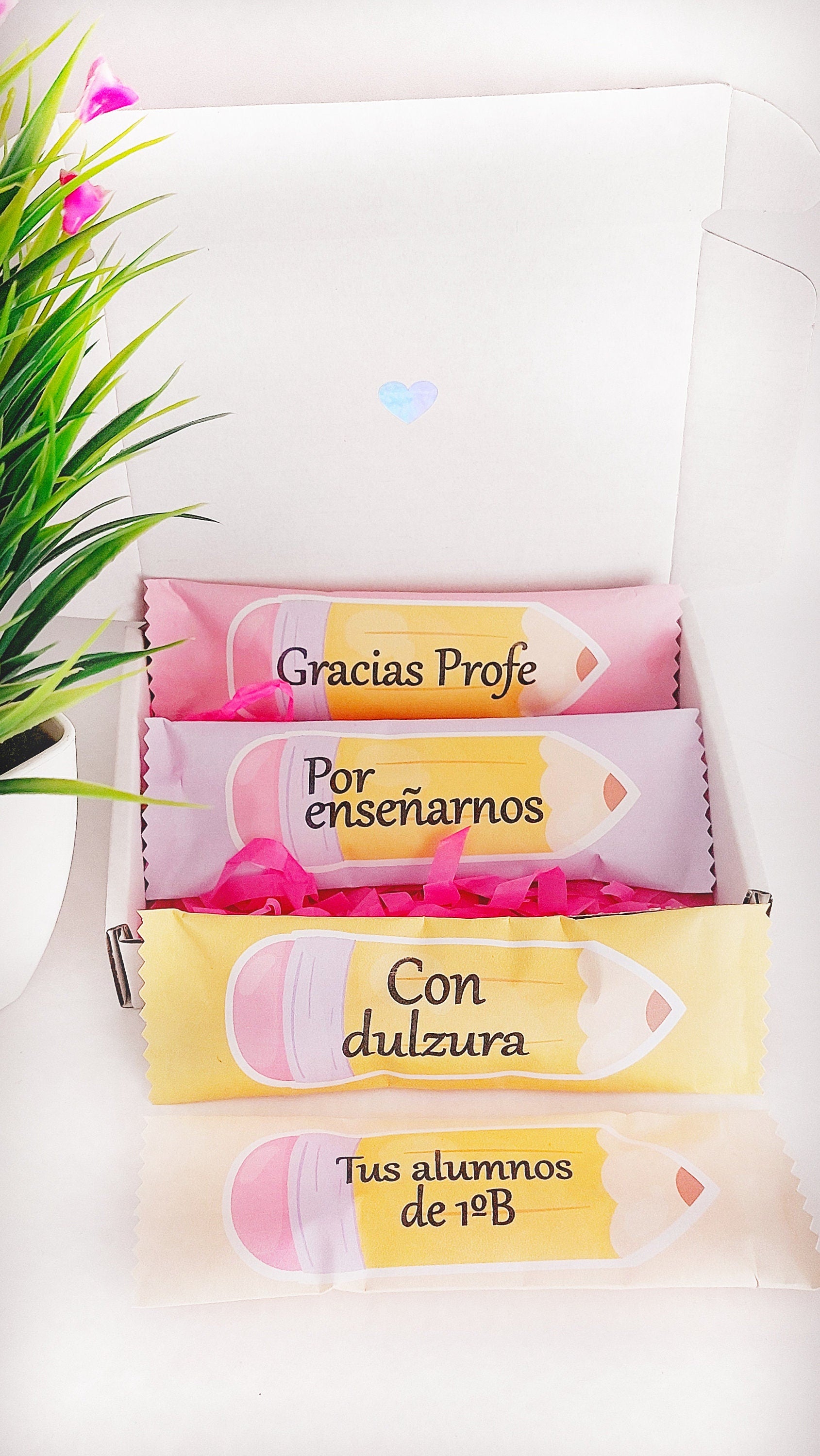 Chocolates con Frases para  profesor