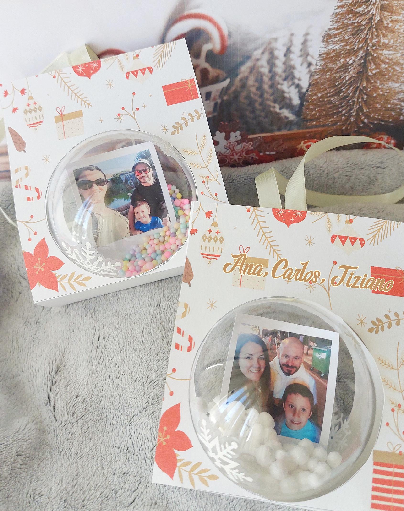 Bola de navidad personalizada con fotografía