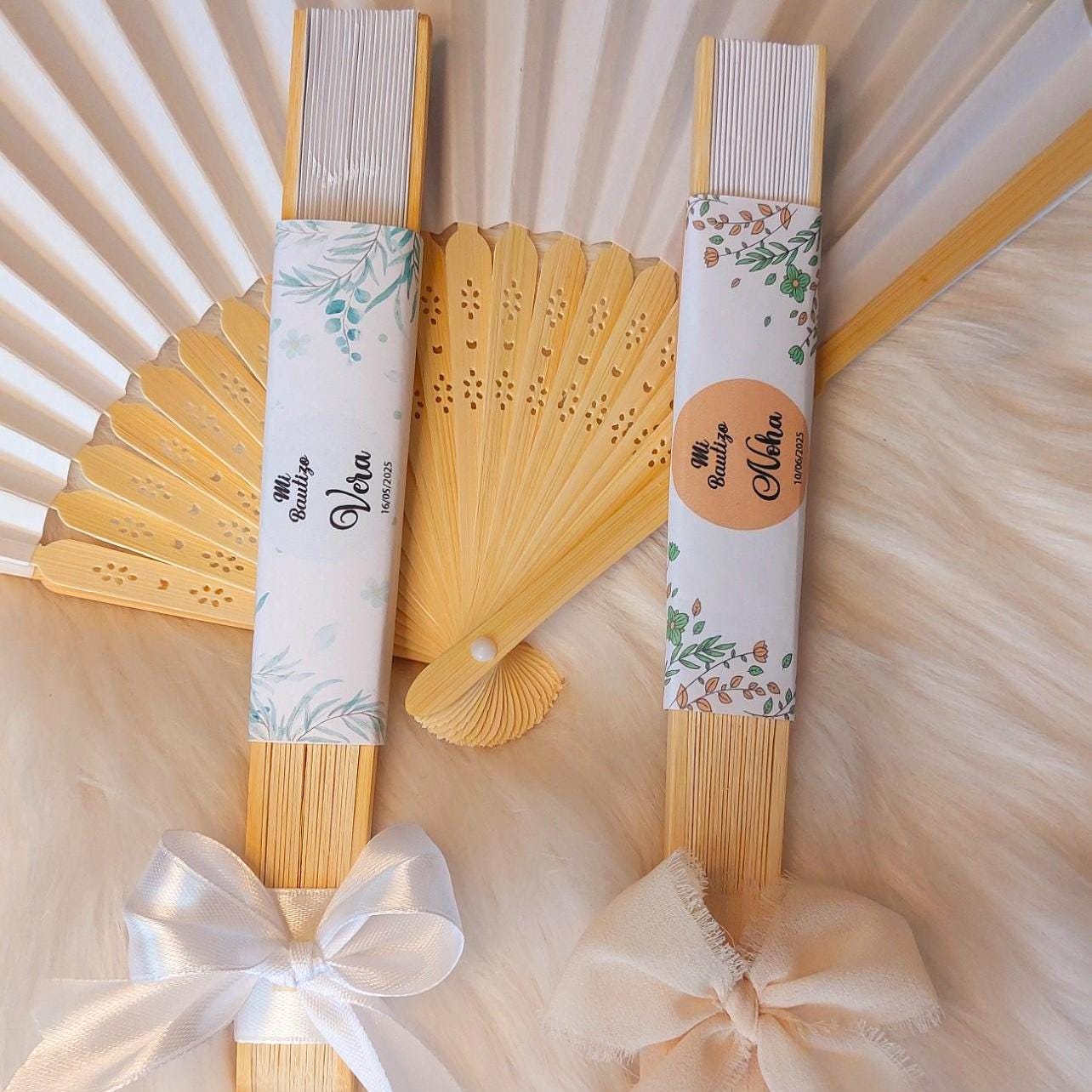 Abanico con lazo personalizado