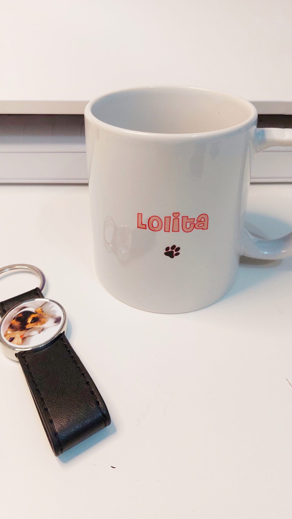 Taza y llavero personalizados con fotografía