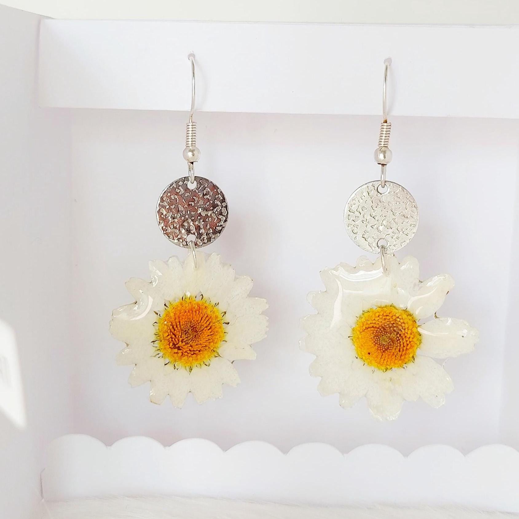 Pendientes Margaritas Naturales