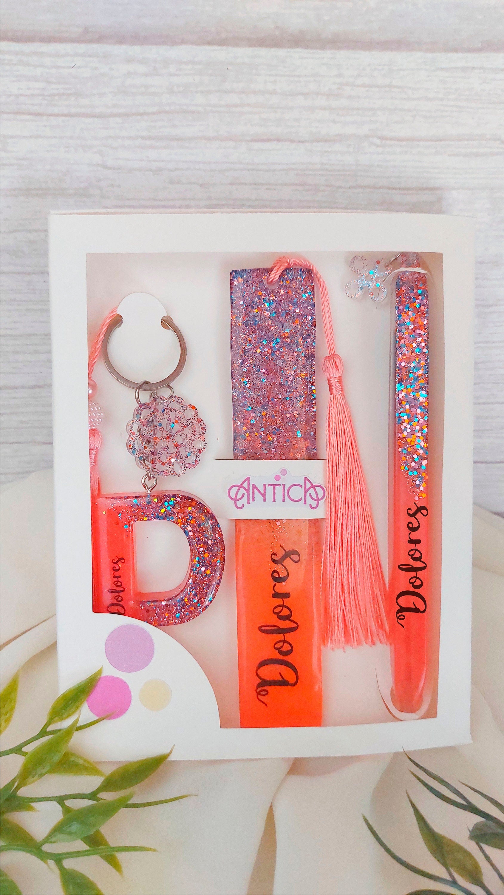 Set Regalo Personalizado en Resina