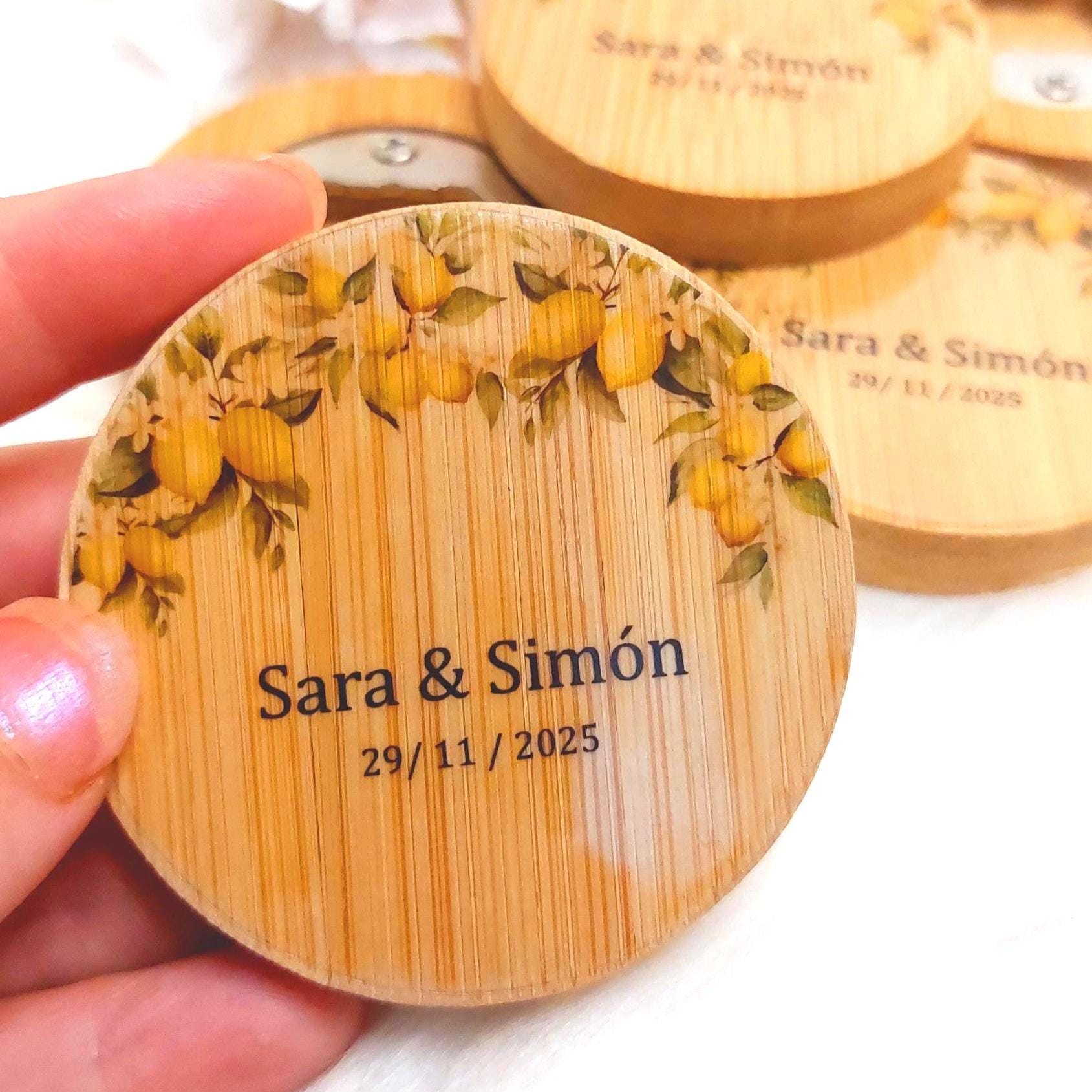 Abridor de Madera personalizado con imán