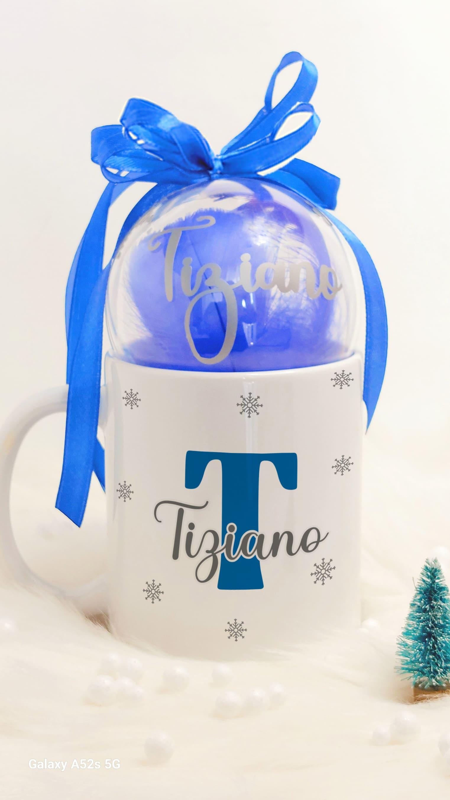 Set Taza y Bola Navideña personalizado