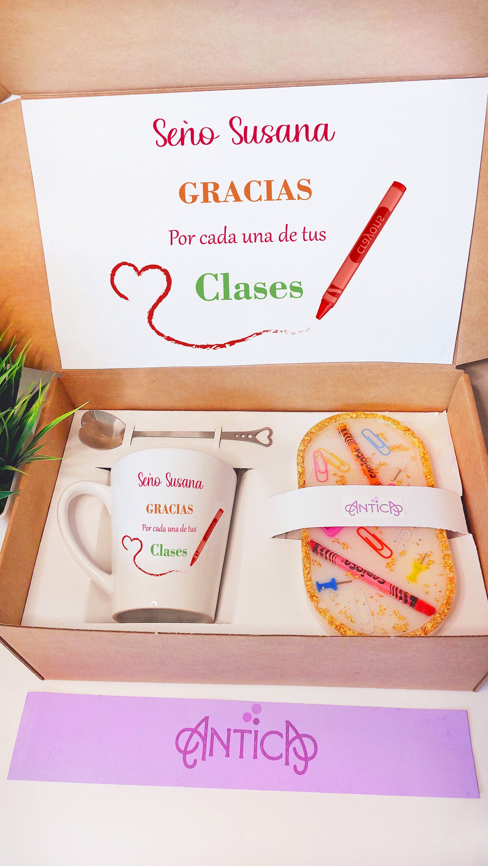 Set regalo personalizado Profesora