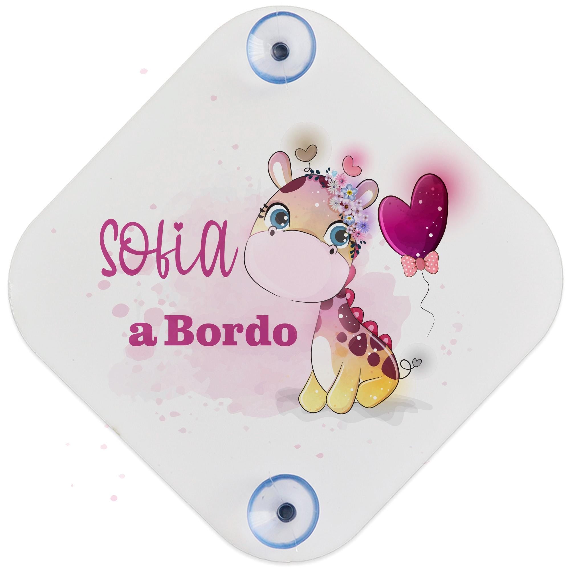 Placa de coche personalizada " Bebe a bordo "