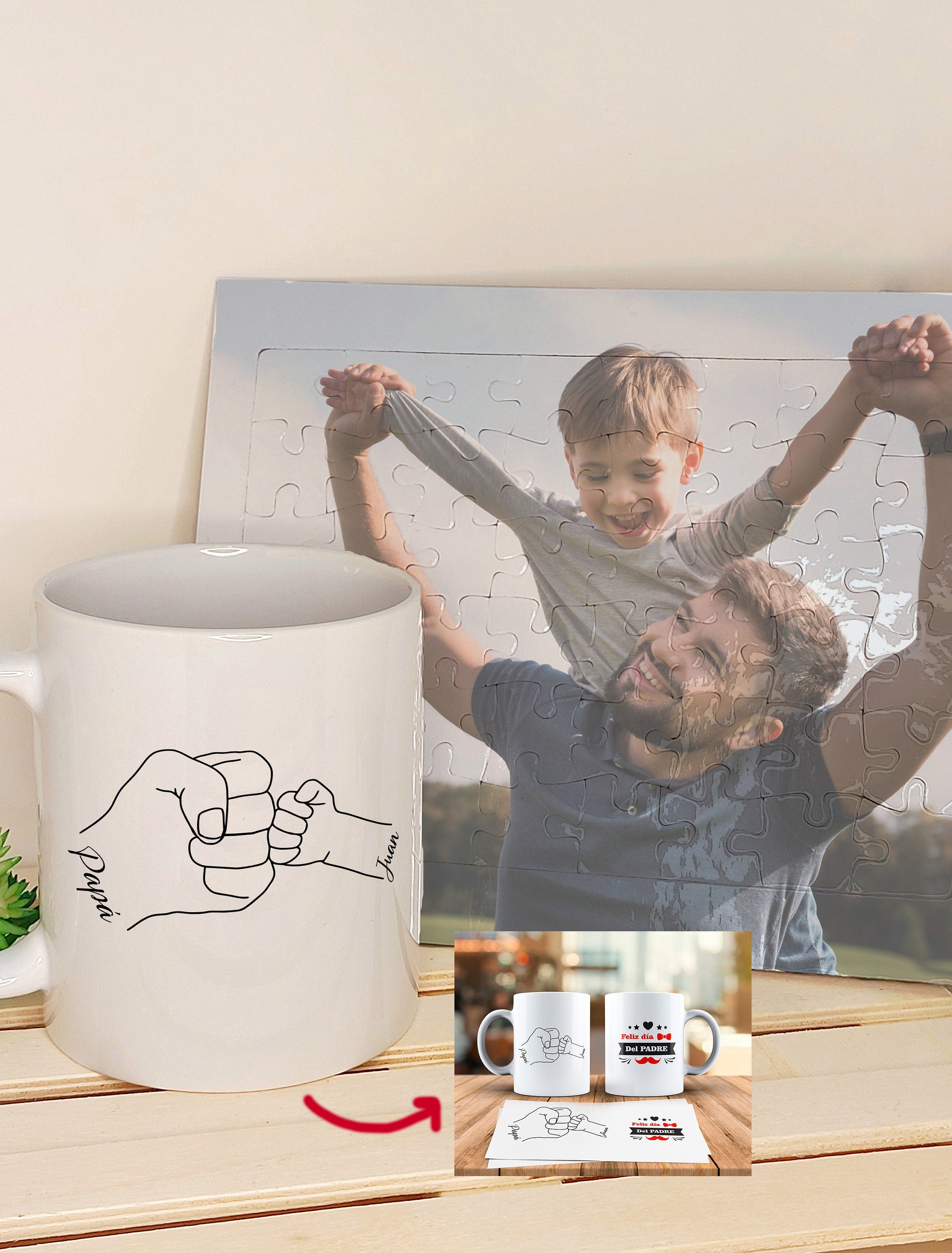 Taza de cerámica + Puzzle con Fotografía