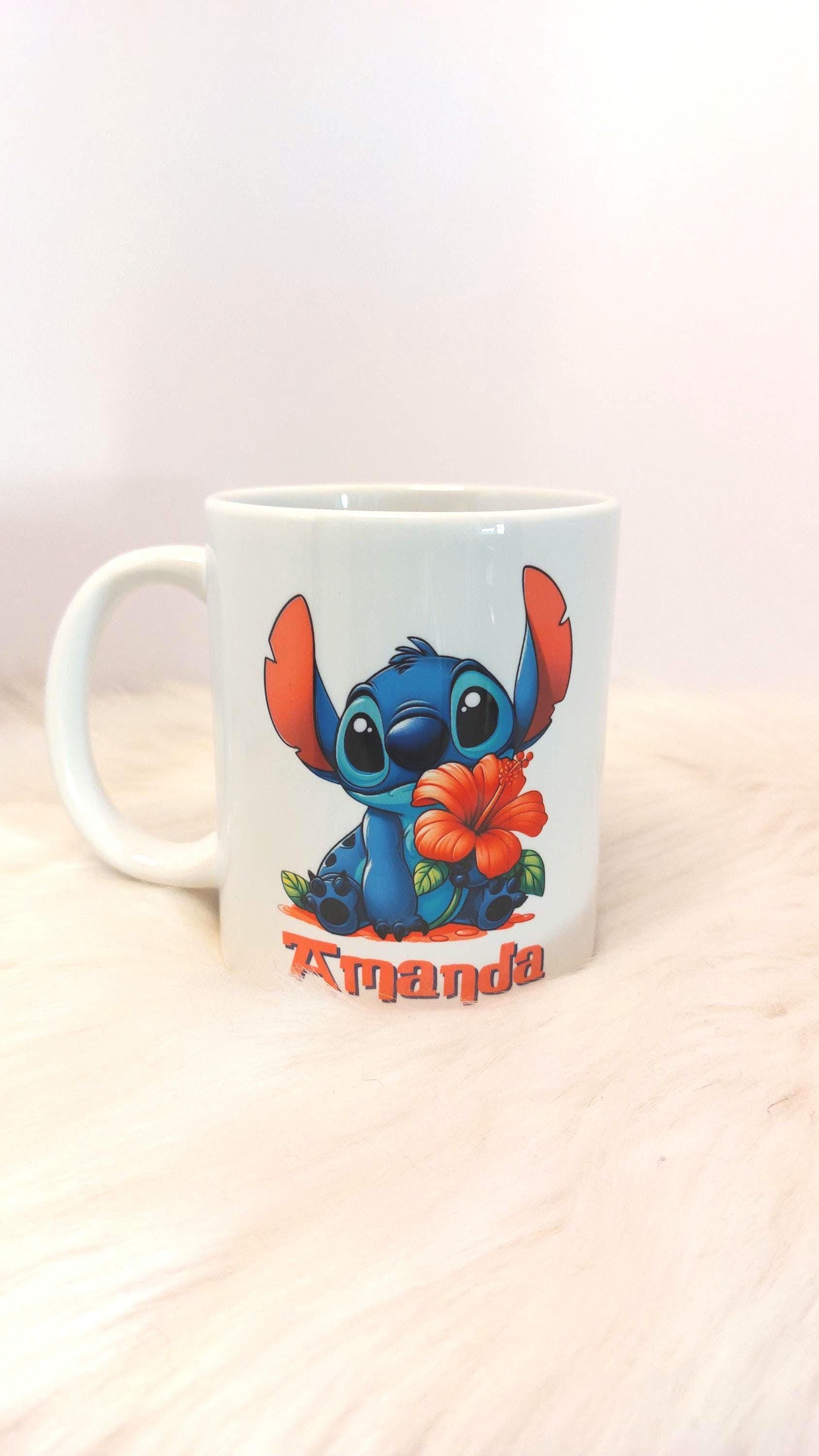 Stitch Taza y Botella infantil personalizada