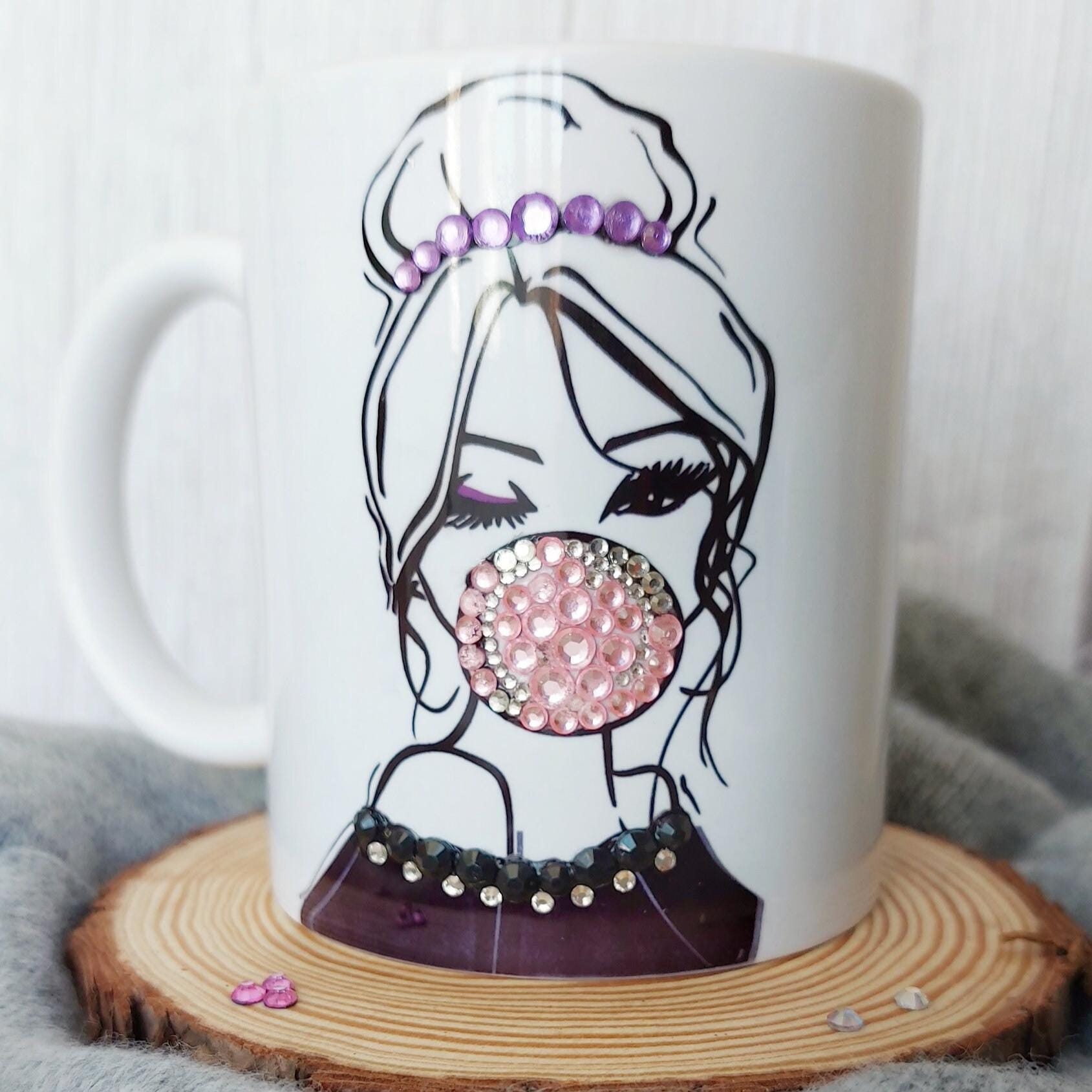 Taza con gemas  personalizada