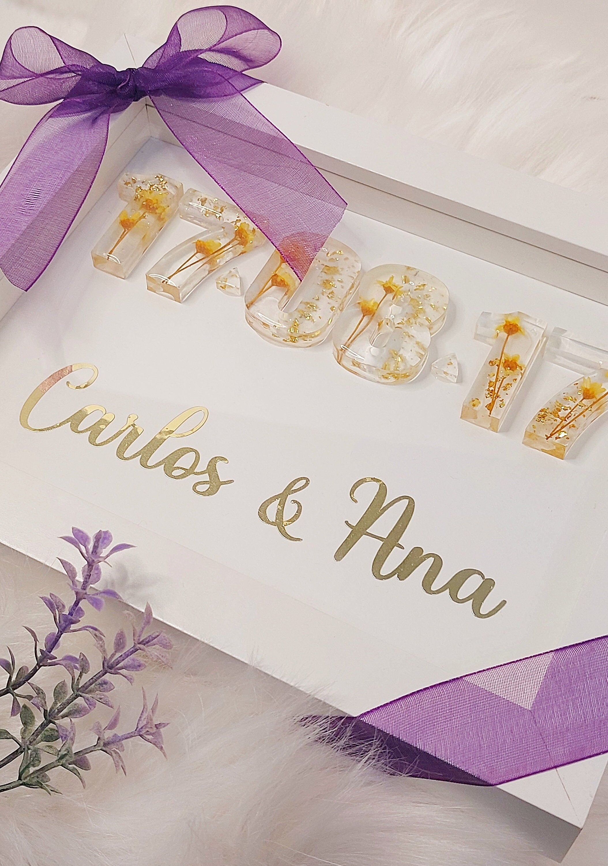 Marco aniversario de boda personalizado