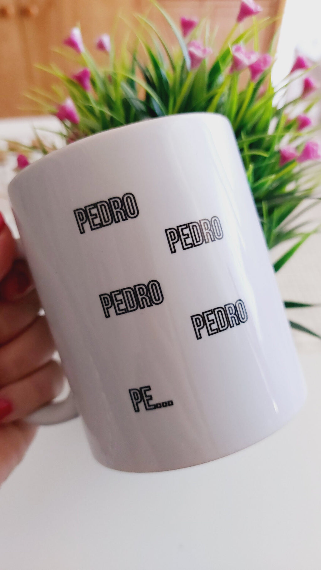 Taza Pedro, pedro Mapache