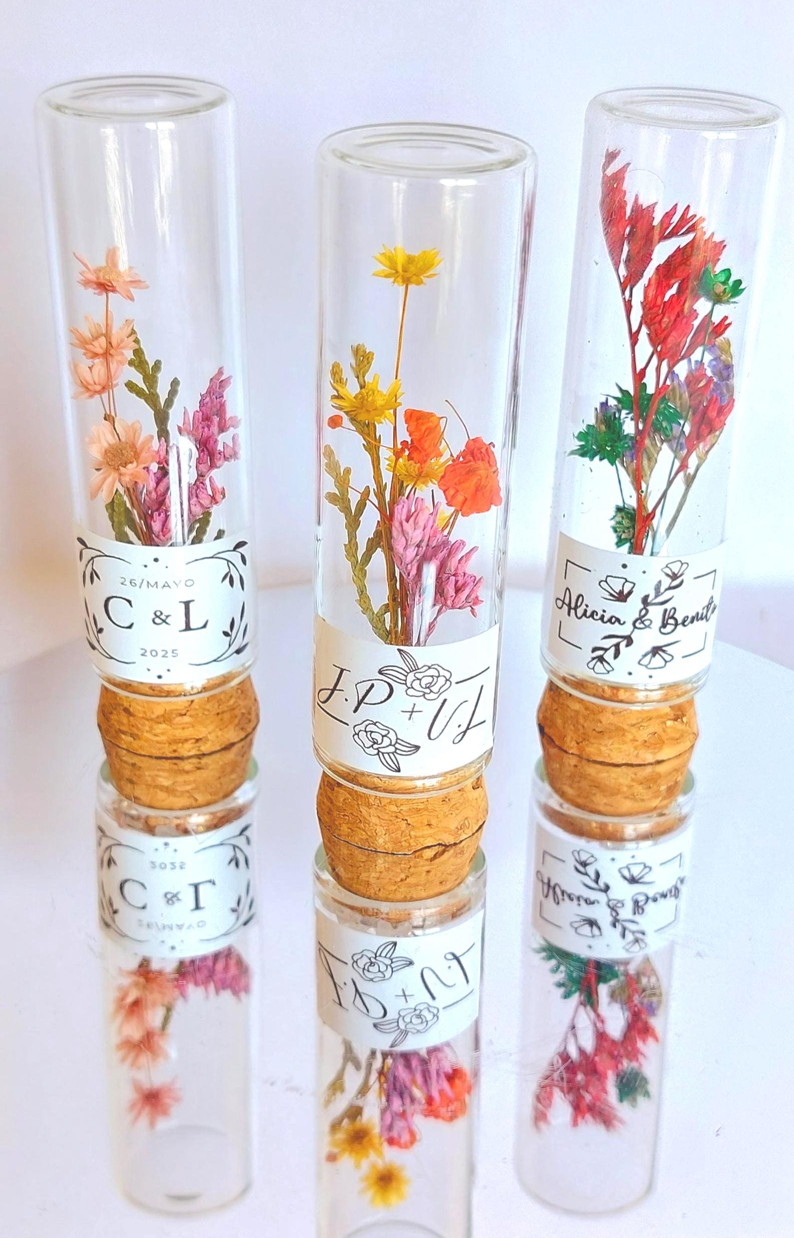 Tubo de Flores Preservadas