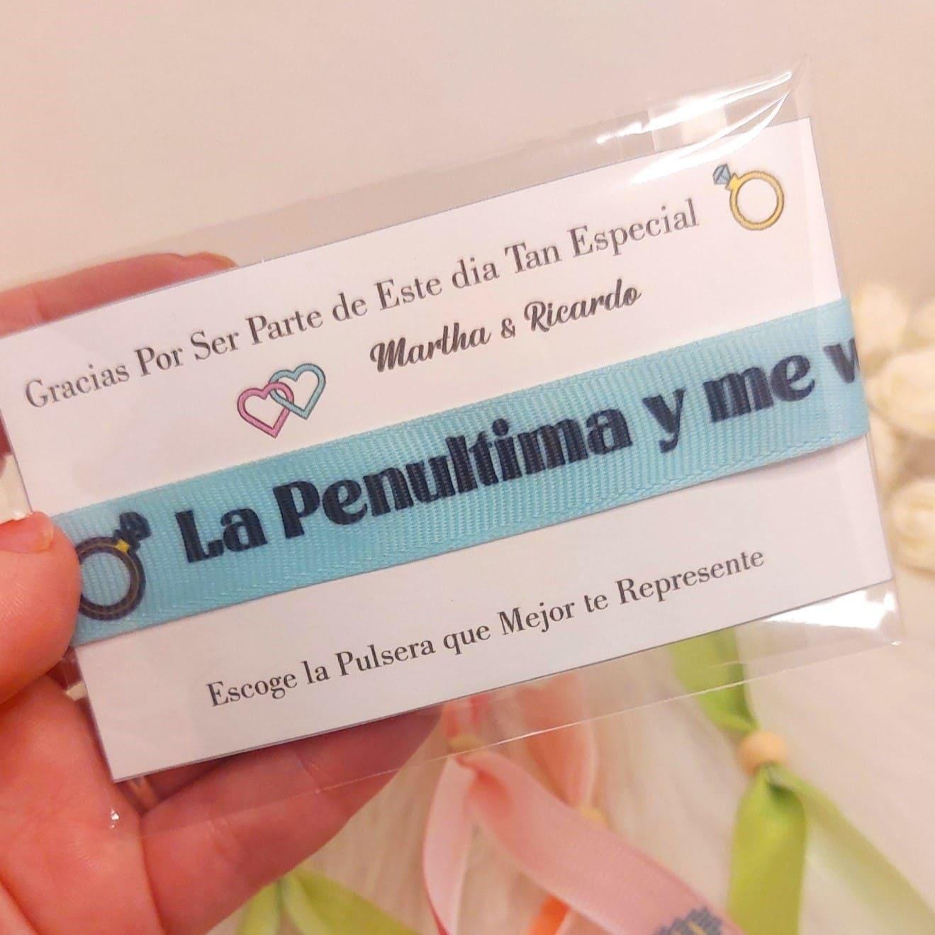 Pulseras + Tarjeta Personalizadas