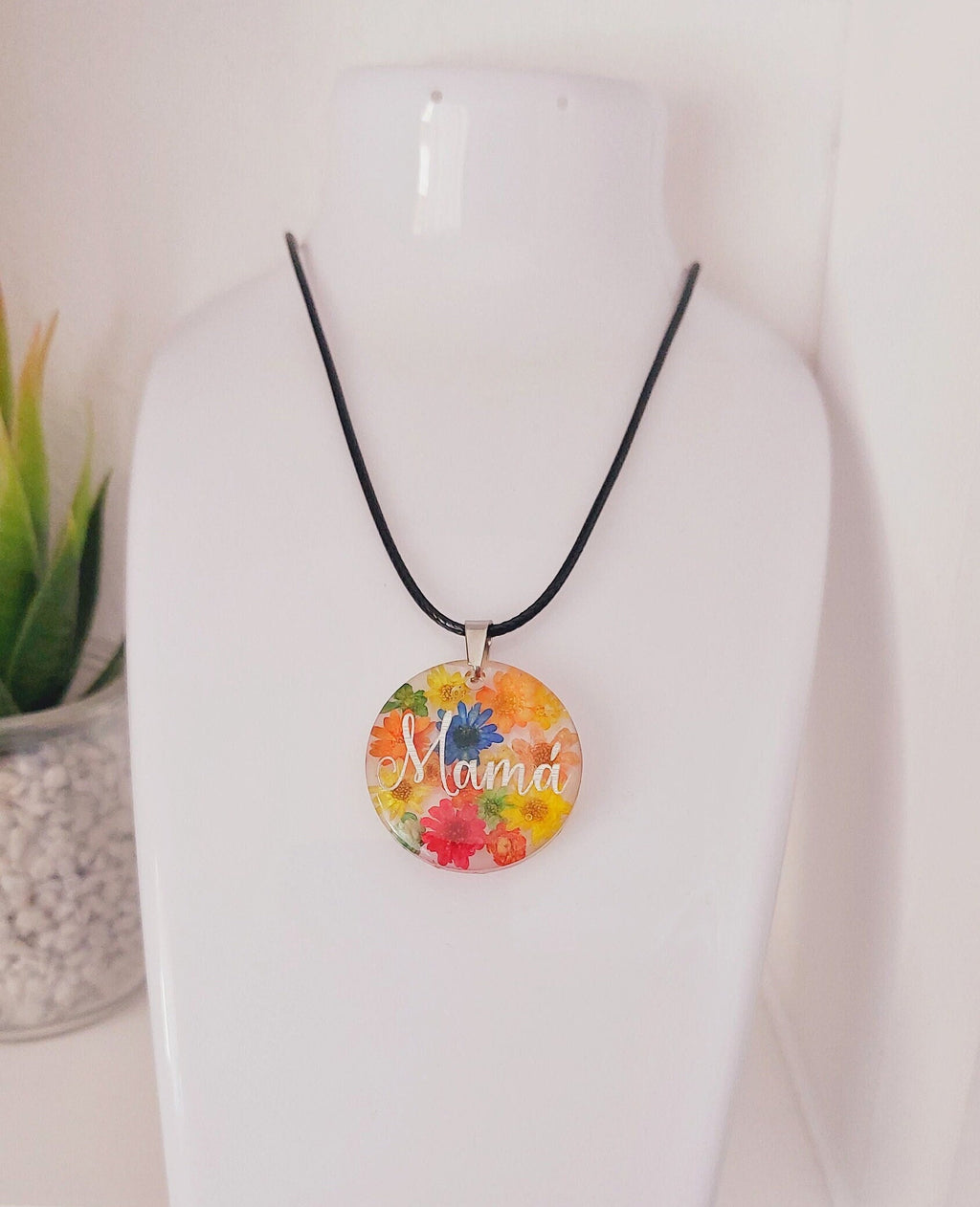 Colgante floral personalizado