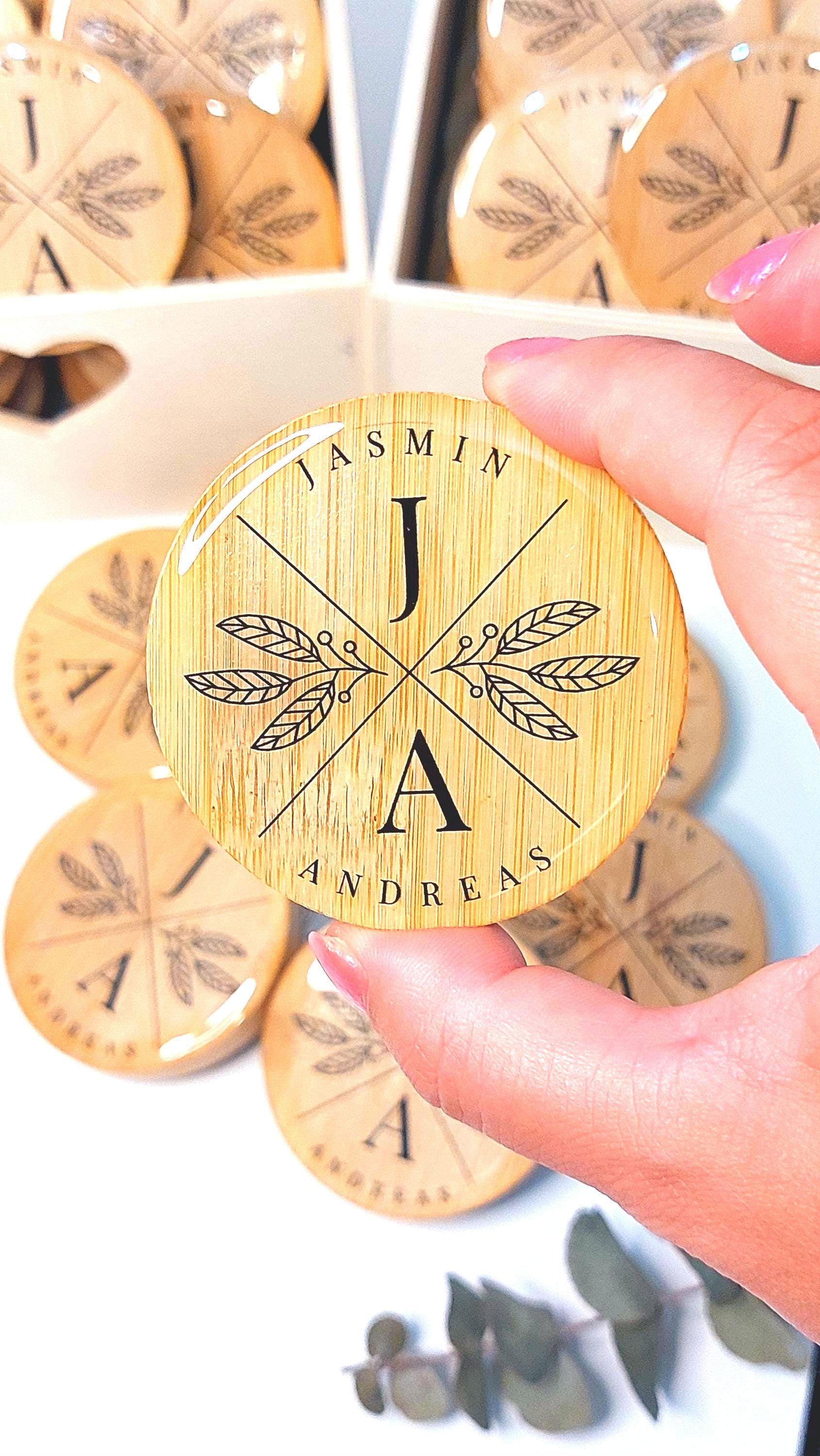 Abridor de madera personalizado Boda