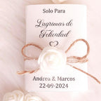Pañuelos “Lágrimas de Felicidad” personalizados