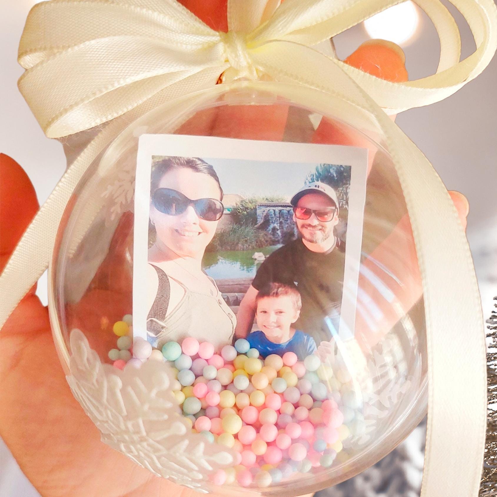 Bola de navidad personalizada con fotografía