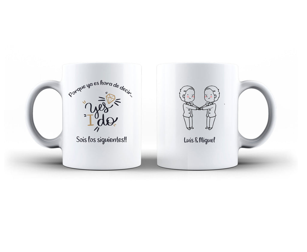 Taza regalo para los siguientes en casarse