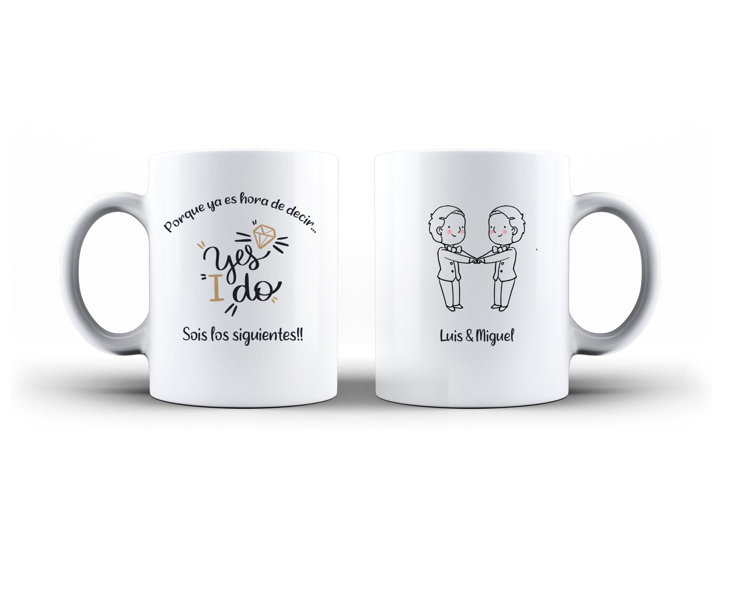 Taza regalo para los siguientes en casarse