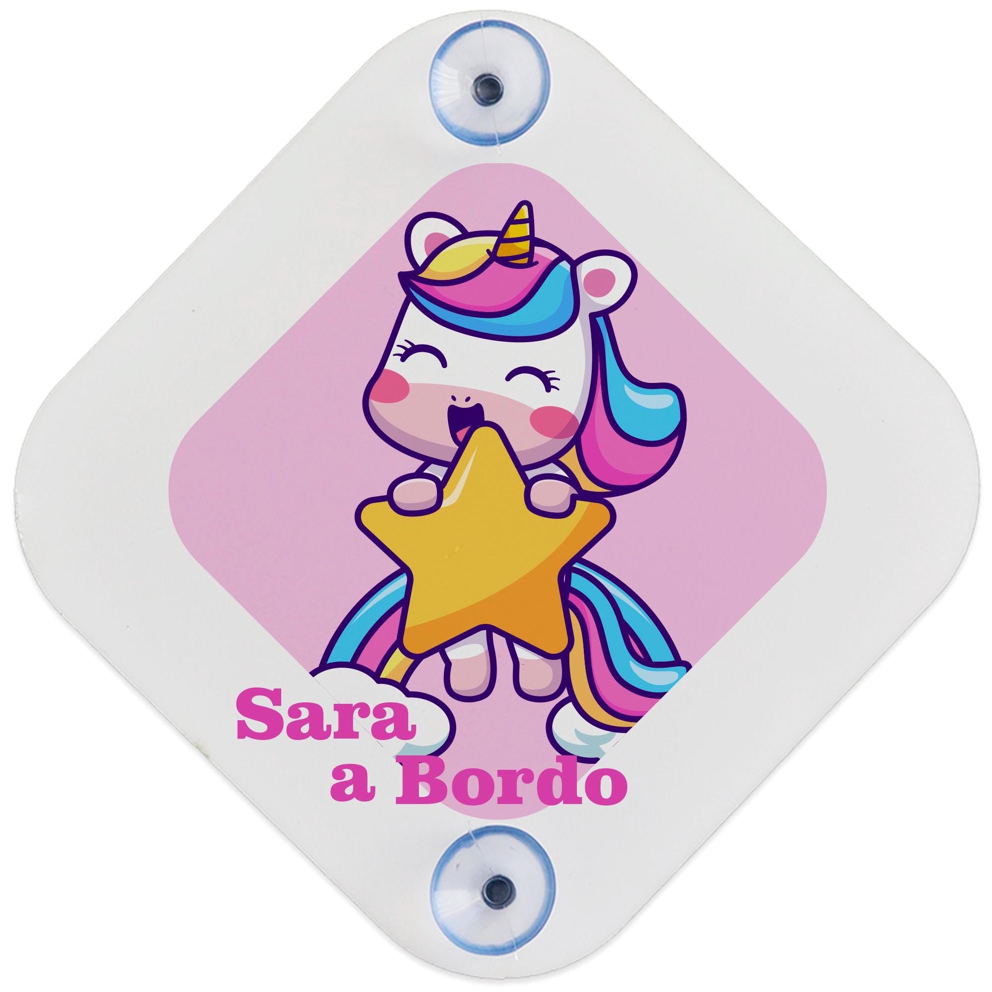 Placa de coche personalizada " Bebe a bordo "