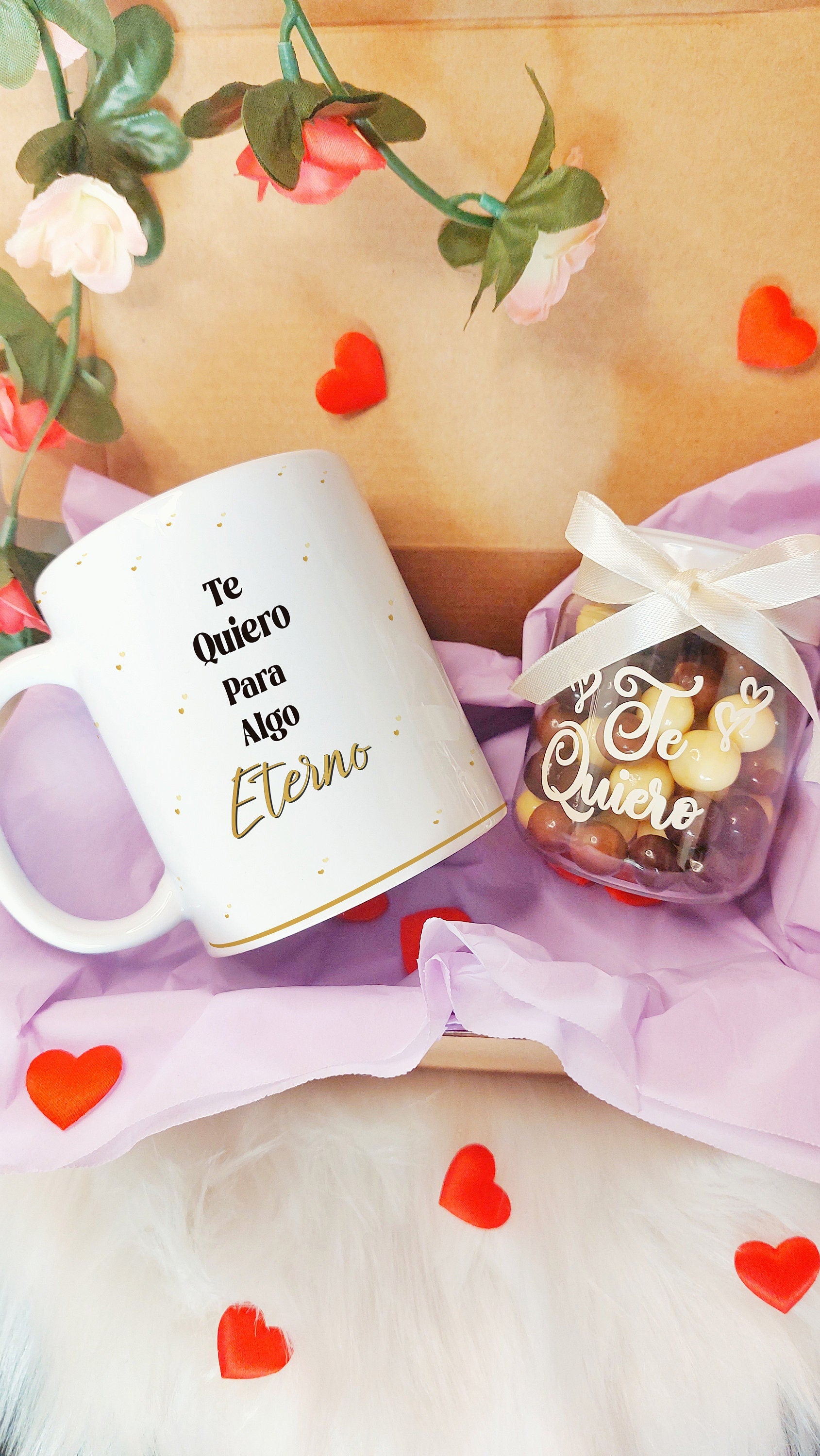 Taza Personalizada + chocolates