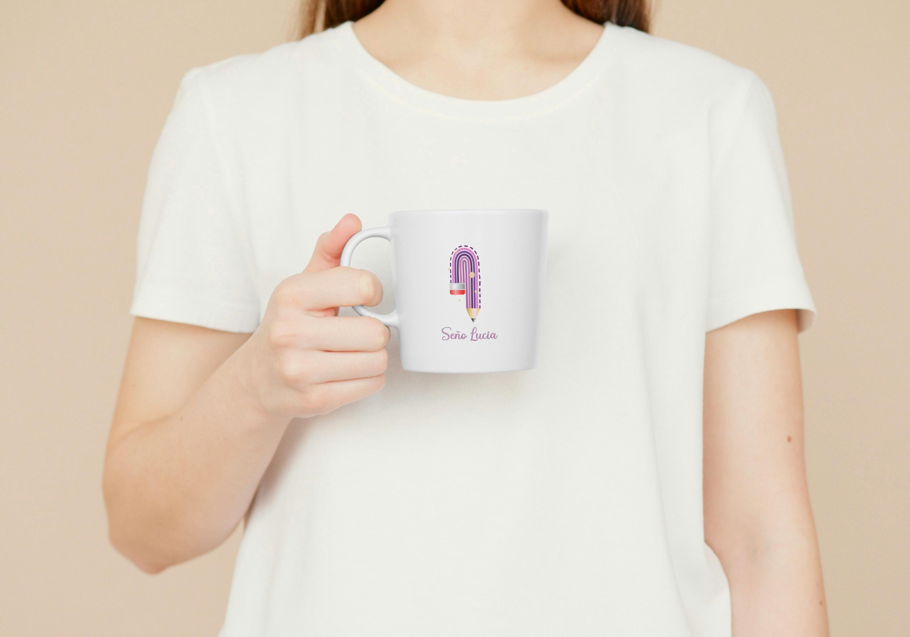 Taza especial para profesora en caja de regalo