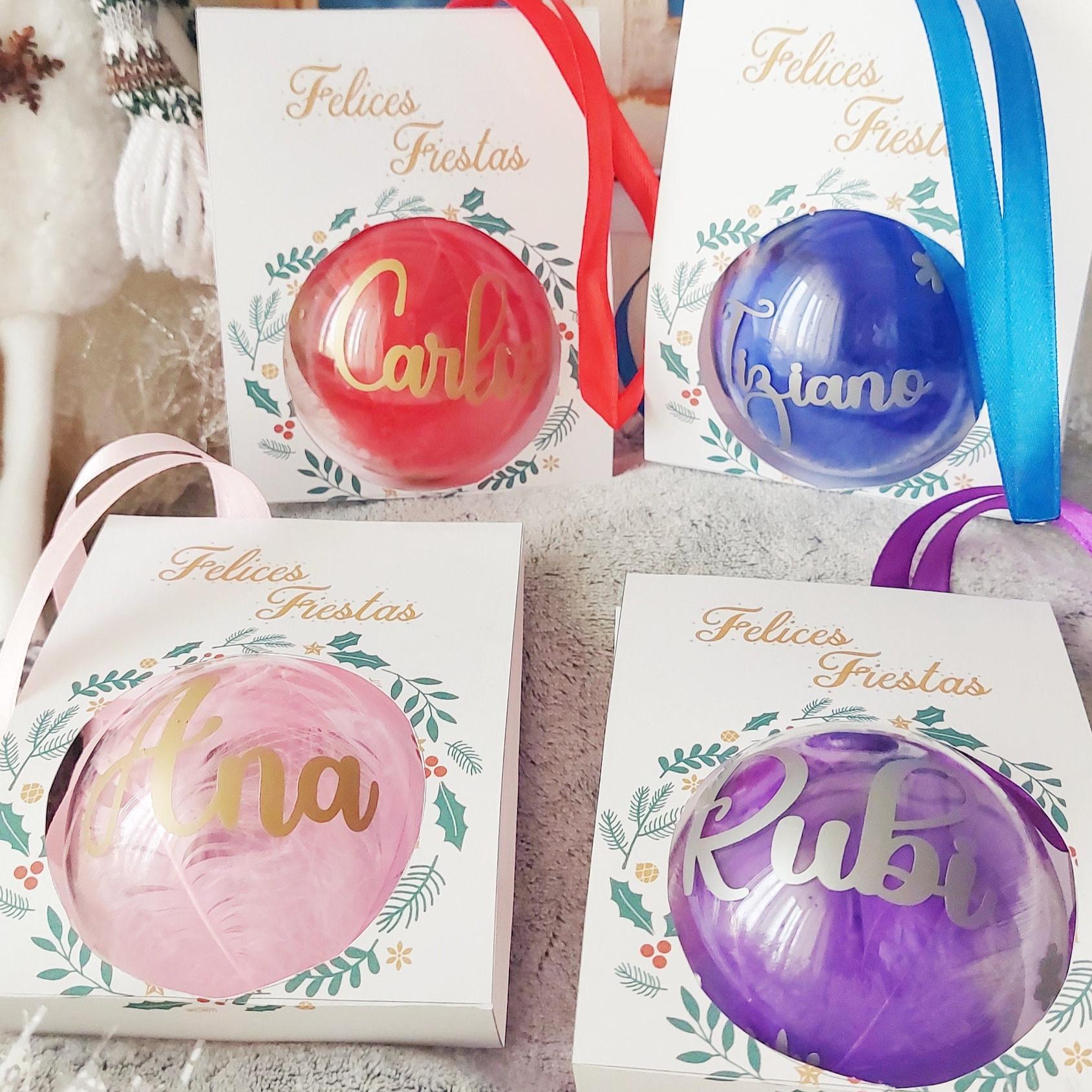 Bola navideña personalizada con nombre