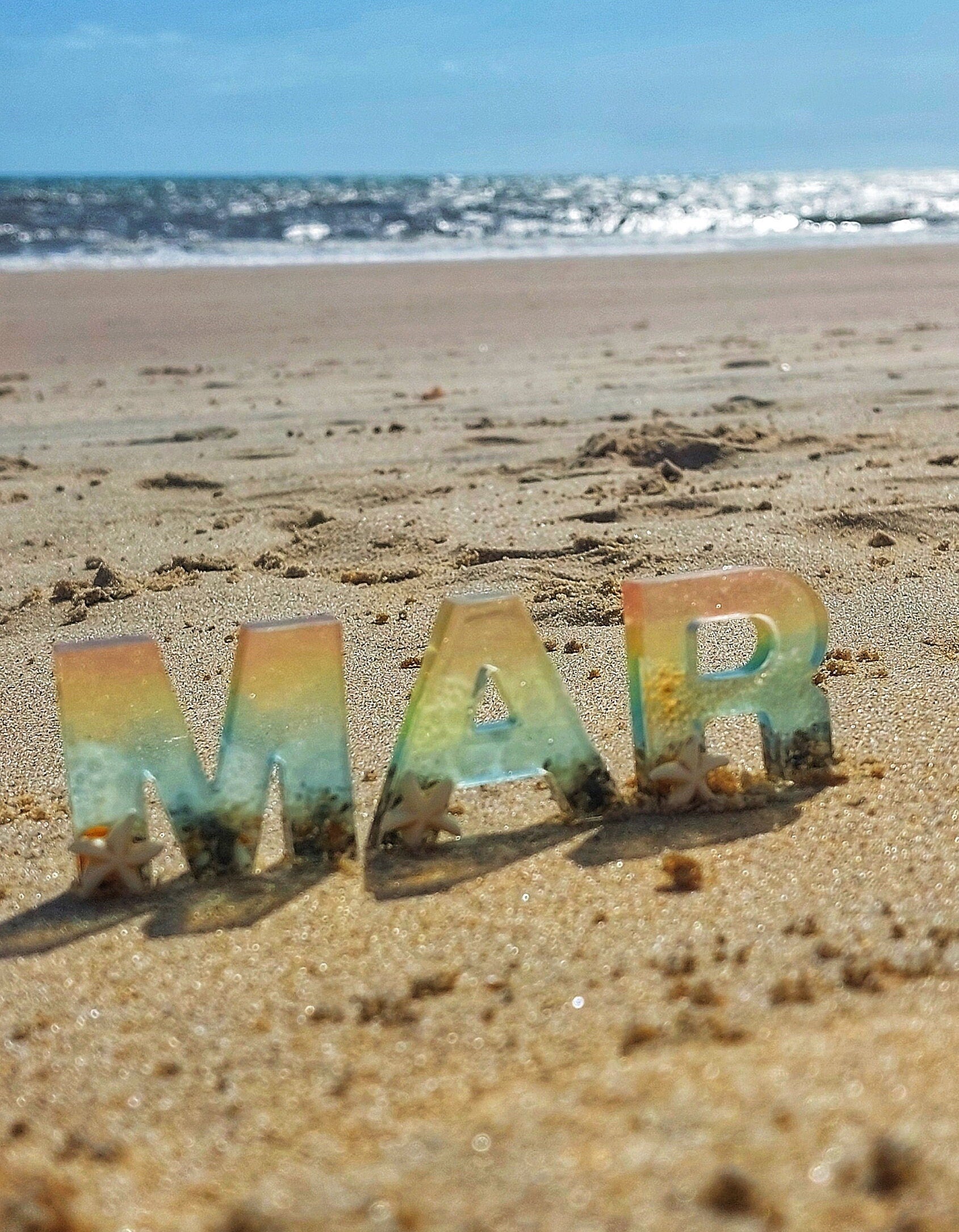 Llavero Inicial Mar Personalizado