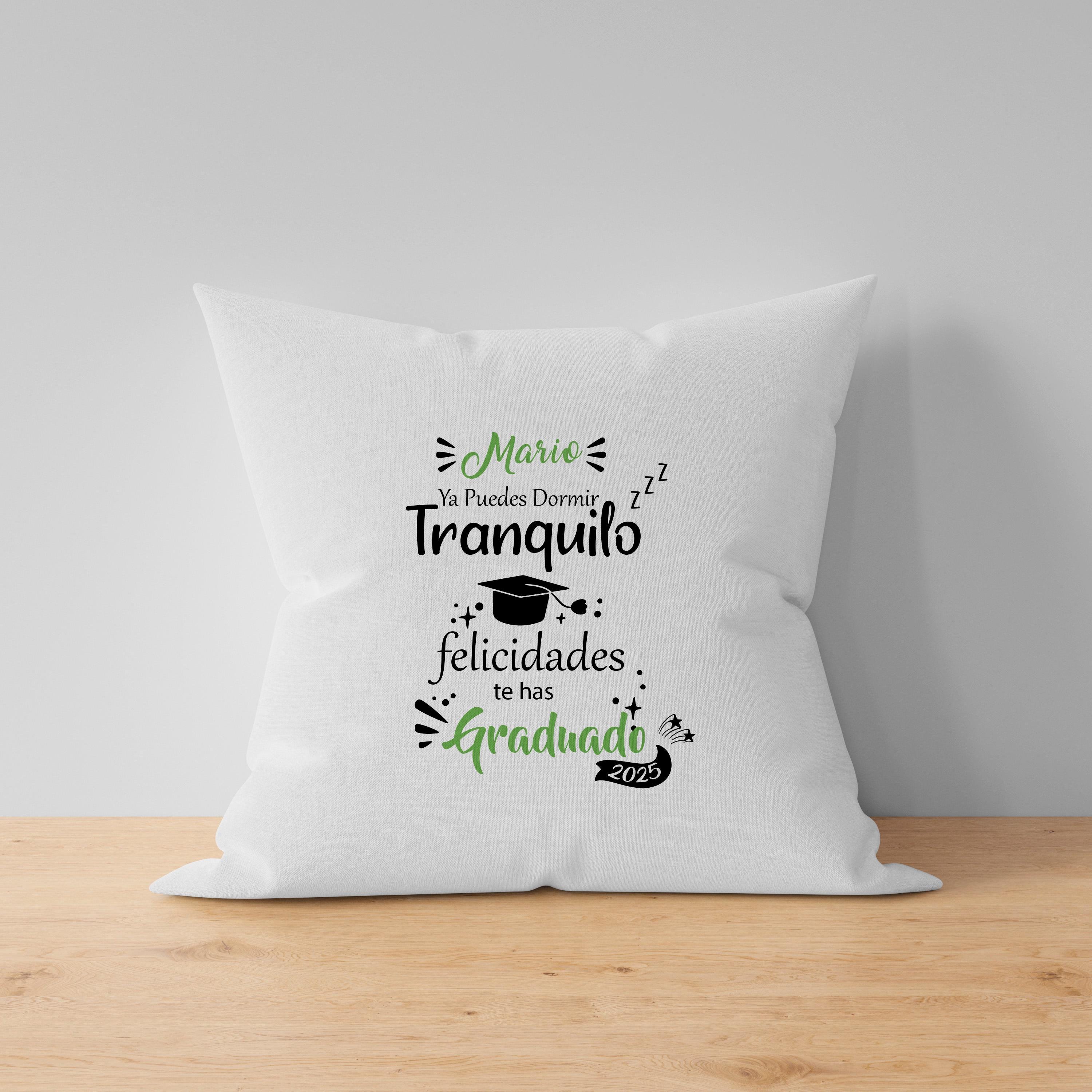 Cojín de graduación personalizado