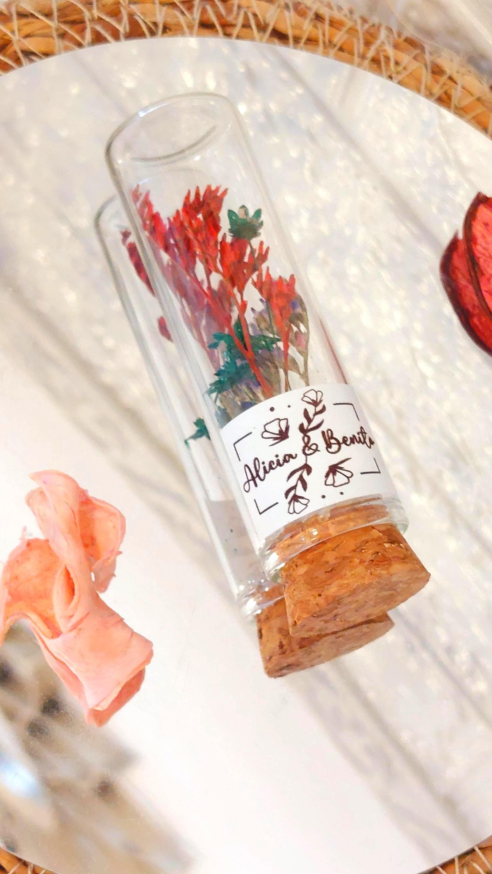 Tubo de Flores Preservadas