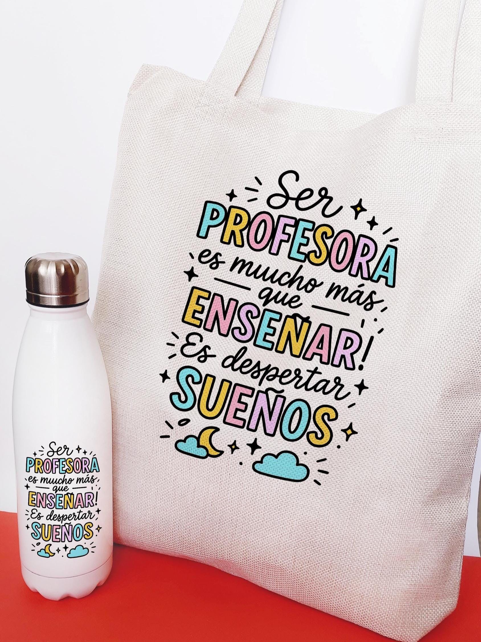 Kit Bolsa de tela y botella personalizada