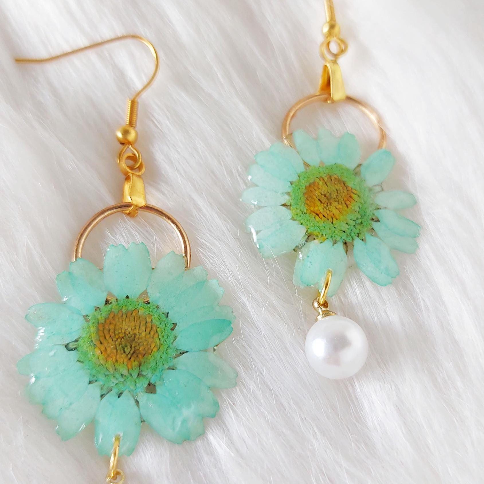 Pendientes Margaritas Naturales