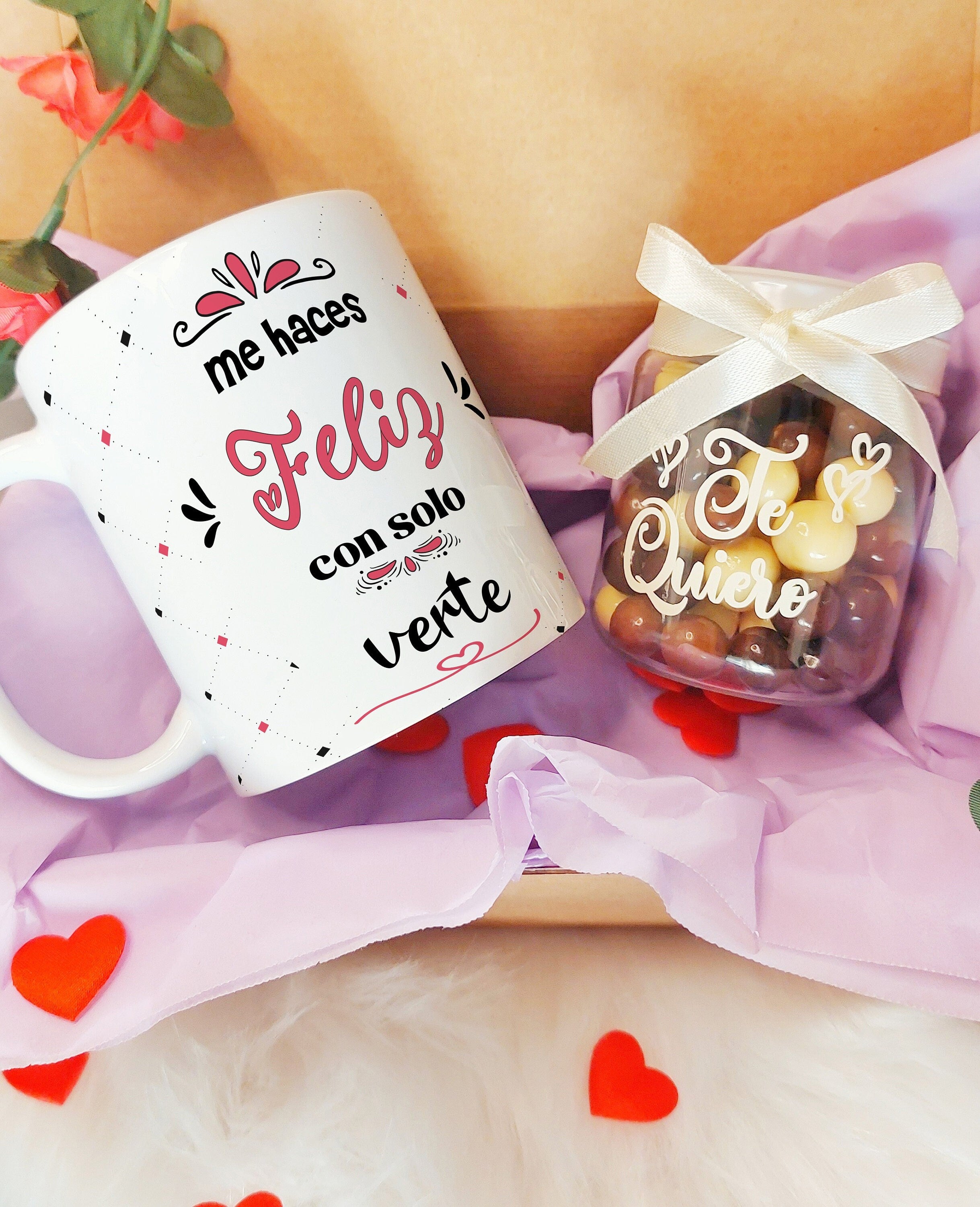Taza Personalizada + chocolates
